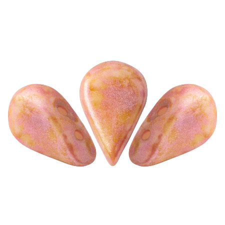 5x8mm Amos® par Puca® Two Hole Drop Shape (30 Beads) Czech Glass - Choose Color - Picture 49 of 75