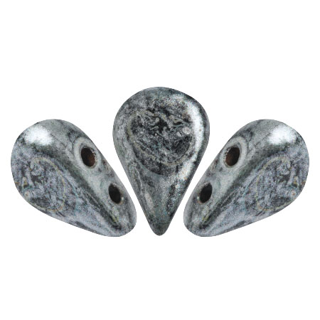 5x8mm Amos® par Puca® Two Hole Drop Shape (30 Beads) Czech Glass - Choose Color - Picture 63 of 75