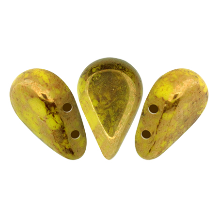 5x8mm Amos® par Puca® Two Hole Drop Shape (30 Beads) Czech Glass - Choose Color - Picture 71 of 75