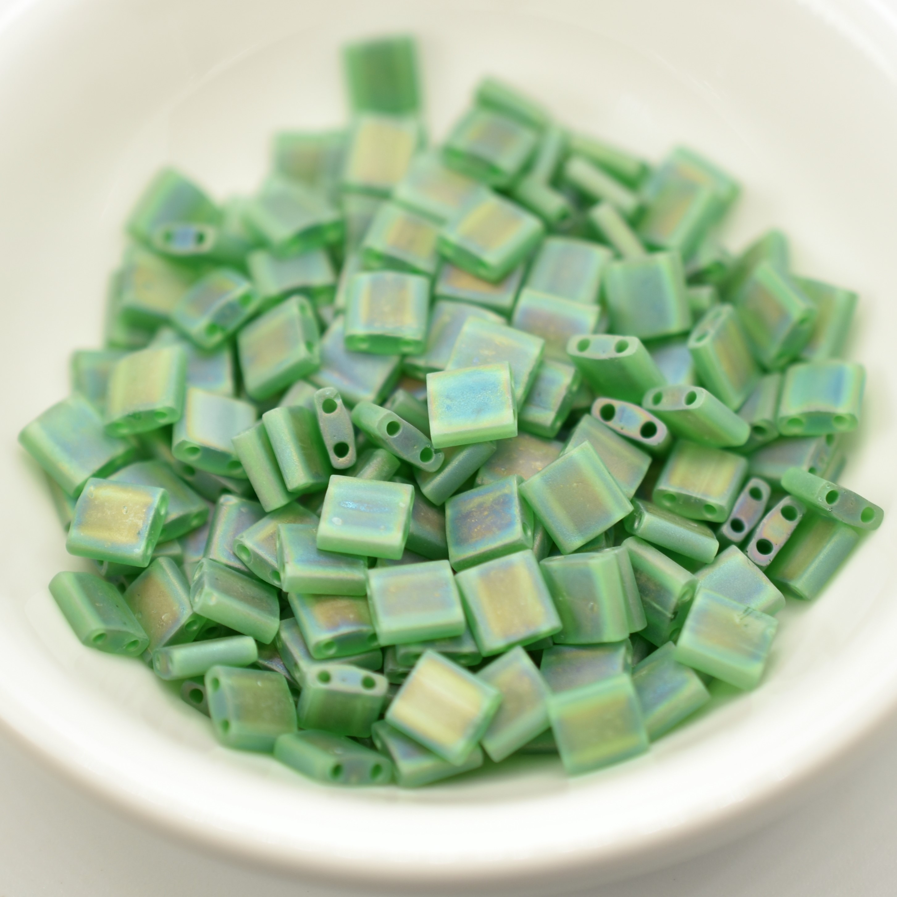 Tila 5 grams 5mm Miyuki Bead - Matte Transparent AB, Blues, Greens, Choose Color - Picture 11 of 13