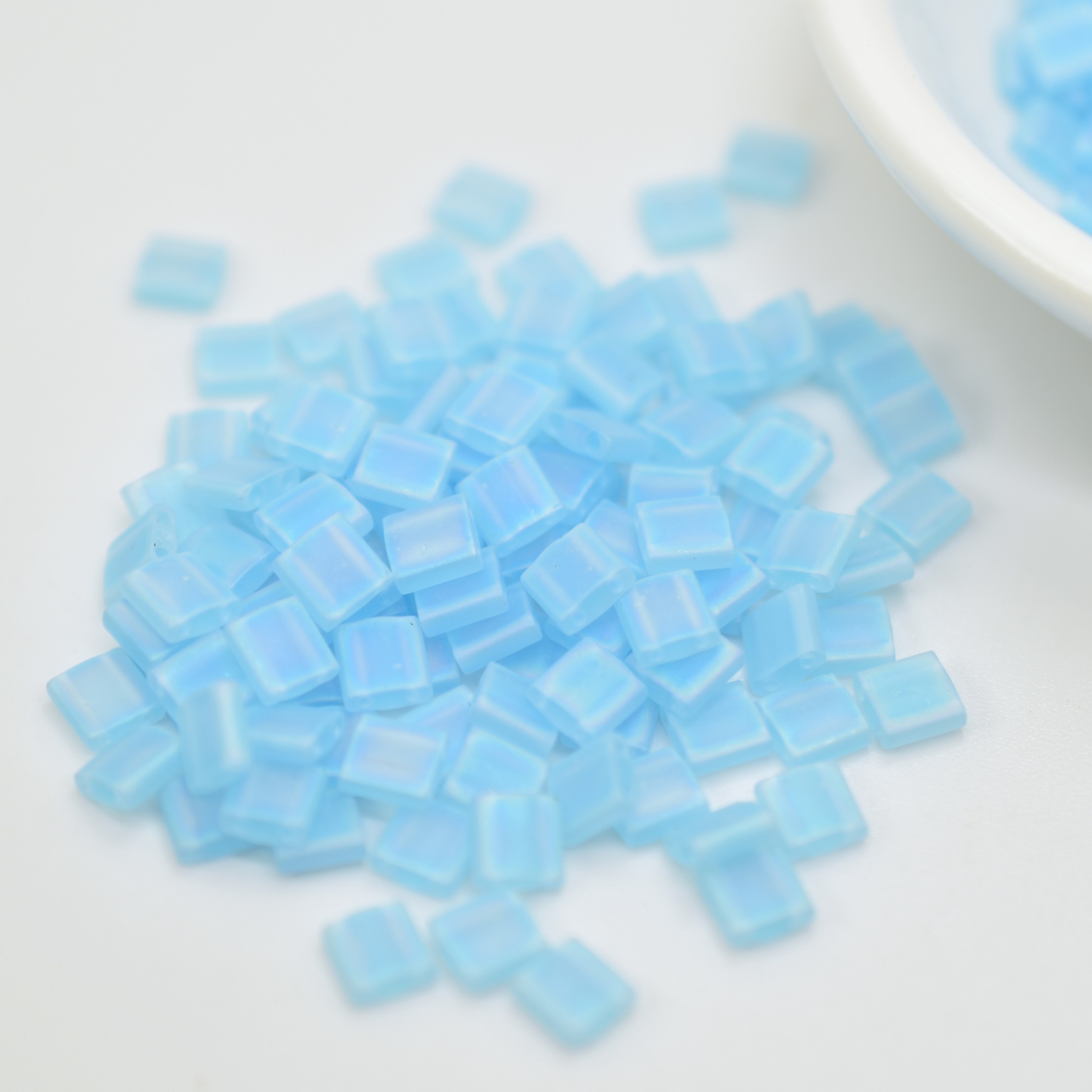 Tila 5 grams 5mm Miyuki Bead - Matte Transparent AB, Blues, Greens, Choose Color - Picture 4 of 13