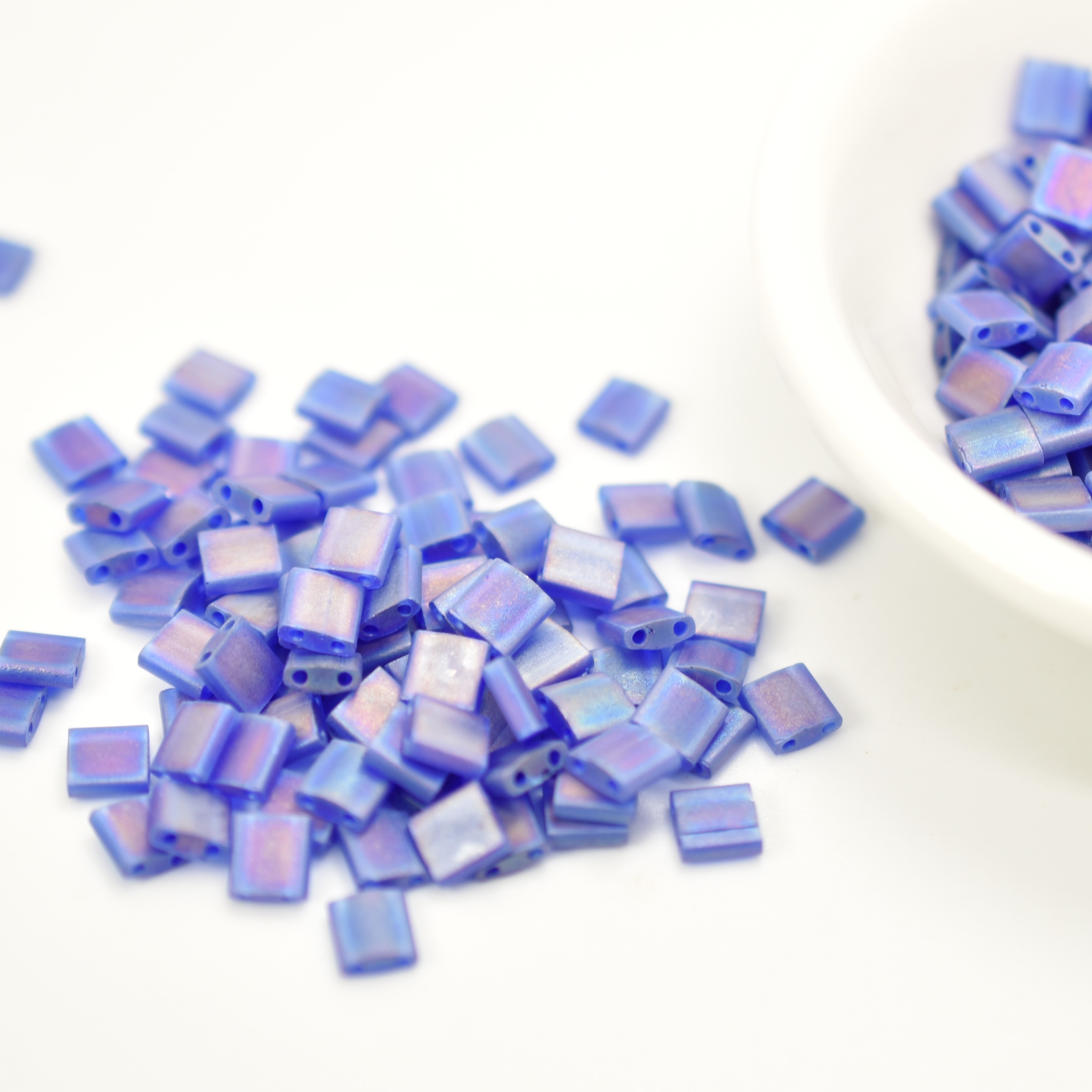 Tila 5 grams 5mm Miyuki Bead - Matte Transparent AB, Blues, Greens, Choose Color - Picture 9 of 13