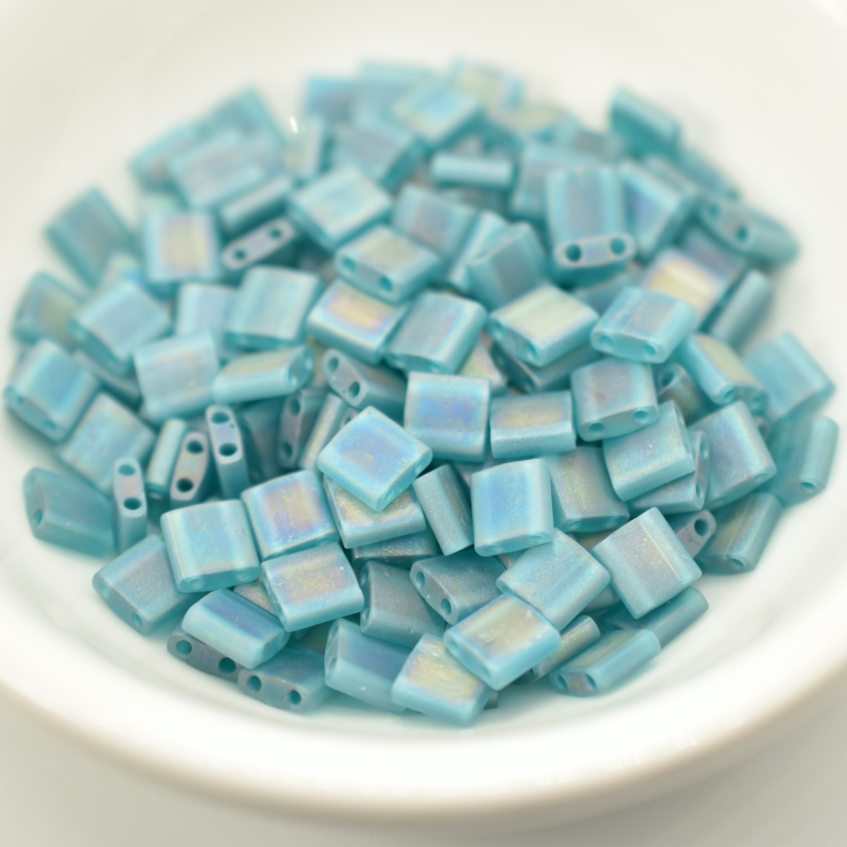Tila 5 grams 5mm Miyuki Bead - Matte Transparent AB, Blues, Greens, Choose Color - Picture 13 of 13