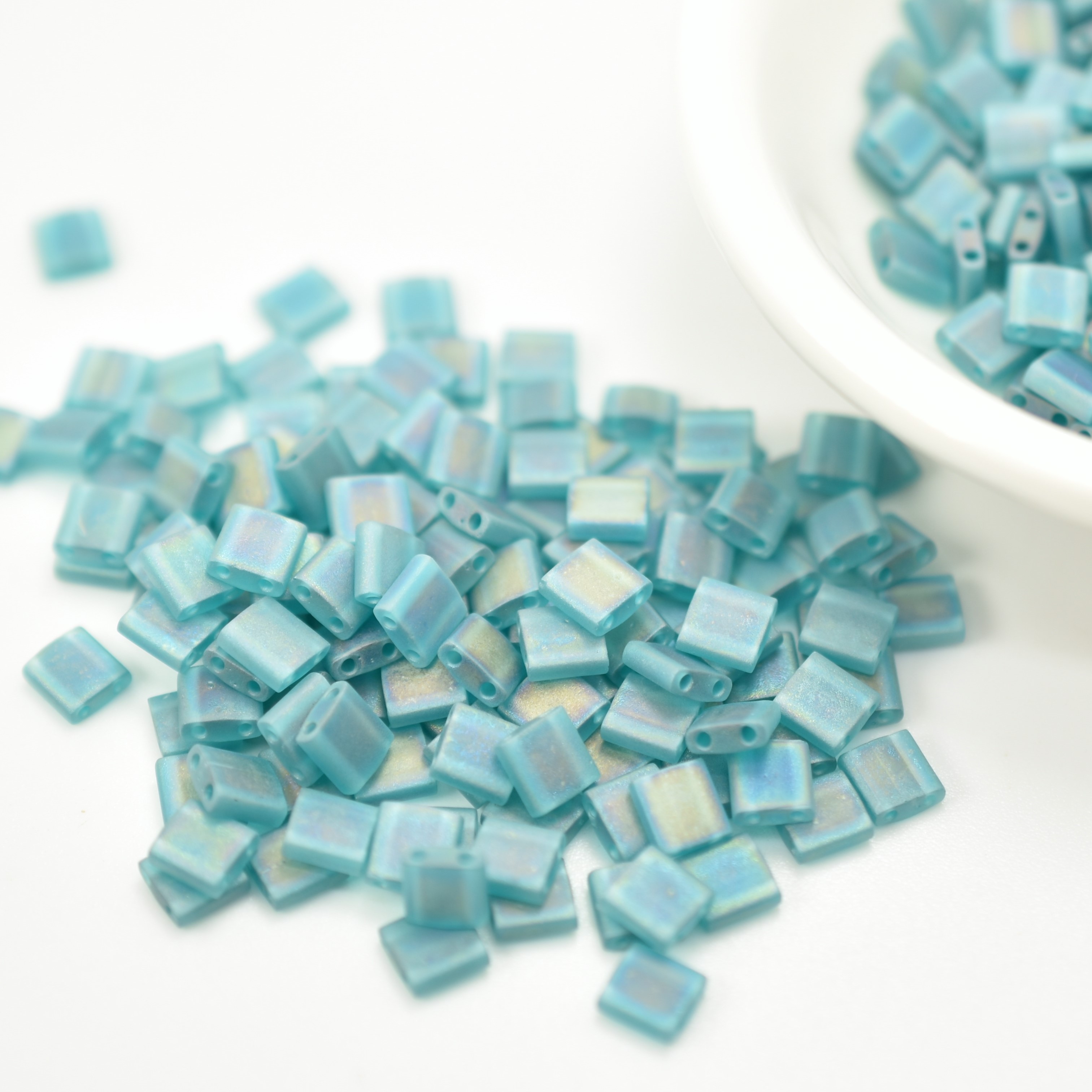Tila 5 grams 5mm Miyuki Bead - Matte Transparent AB, Blues, Greens, Choose Color - Picture 12 of 13