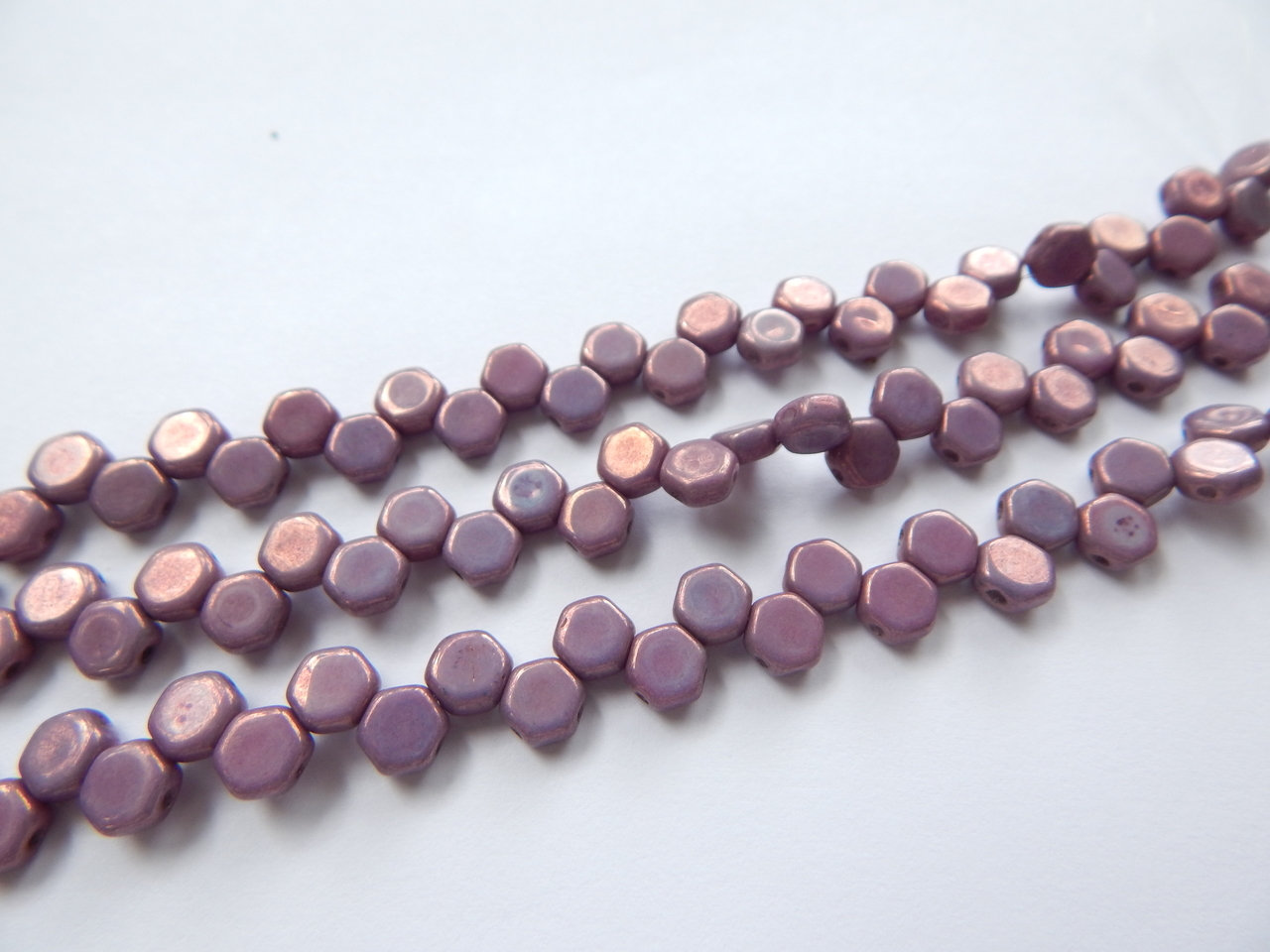 Two Hole Honeycomb (30 Beads) -Choose Color- Czech Glass - Picture 8 of 44