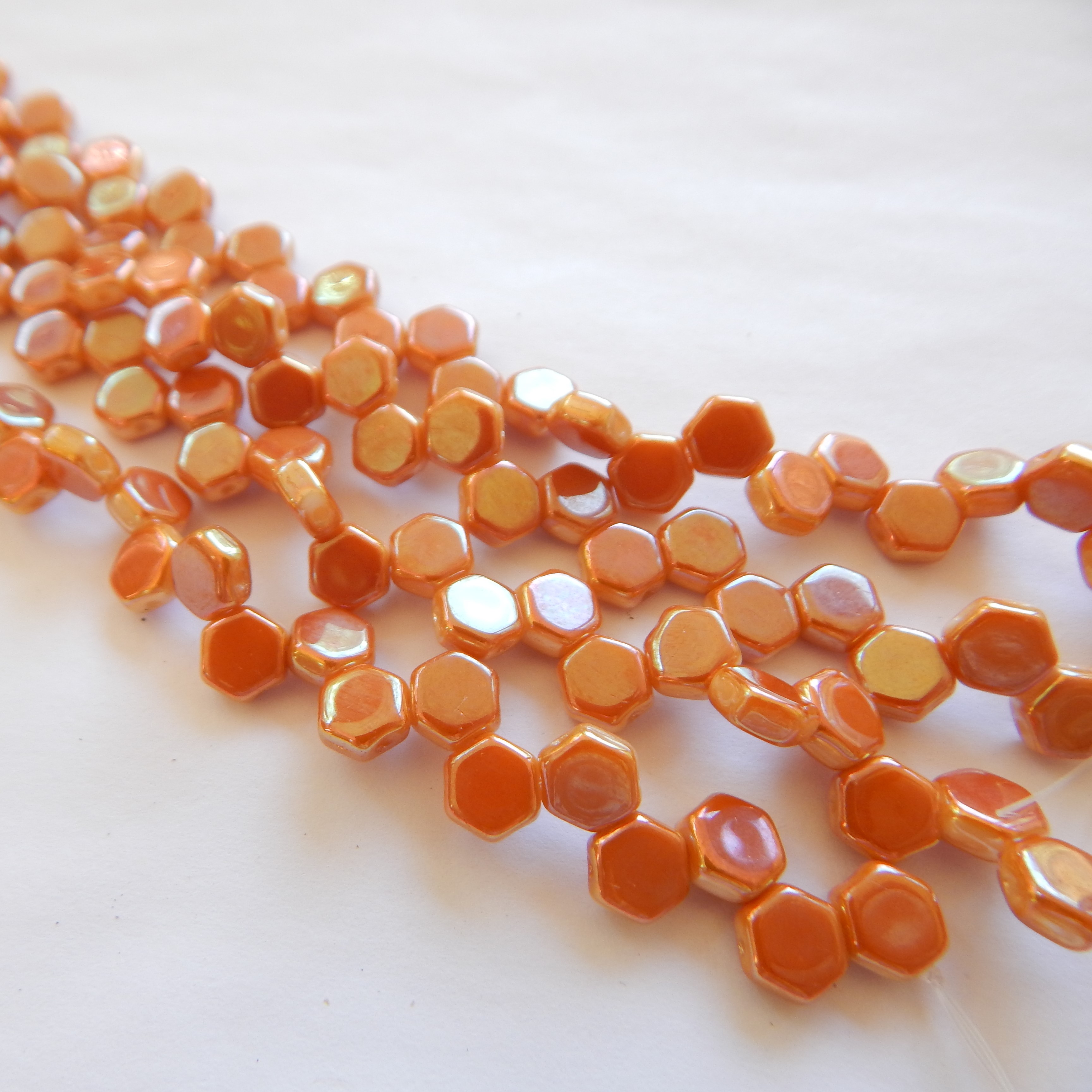 Two Hole Honeycomb (30 Beads) -Choose Color- Czech Glass - Picture 40 of 44