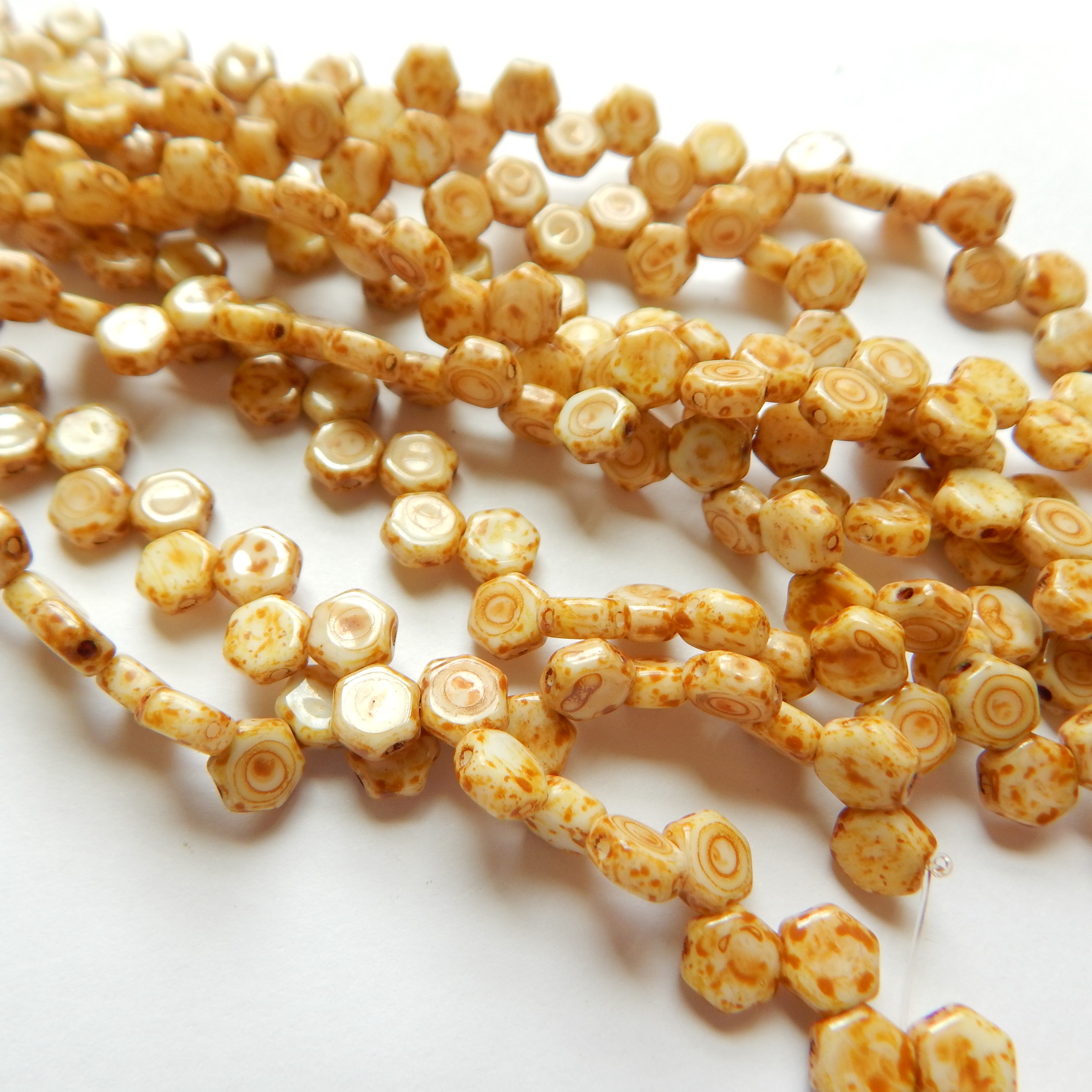 Two Hole Honeycomb (30 Beads) -Choose Color- Czech Glass - Picture 9 of 44