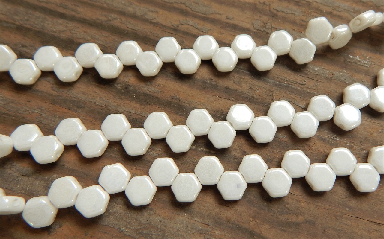 Two Hole Honeycomb (30 Beads) -Choose Color- Czech Glass - Picture 13 of 44