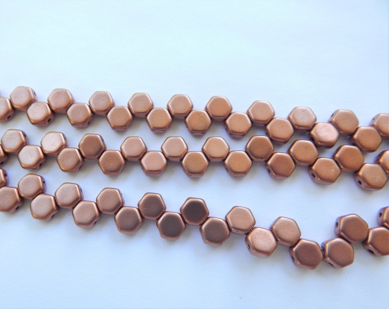 Two Hole Honeycomb (30 Beads) -Choose Color- Czech Glass - Picture 15 of 44