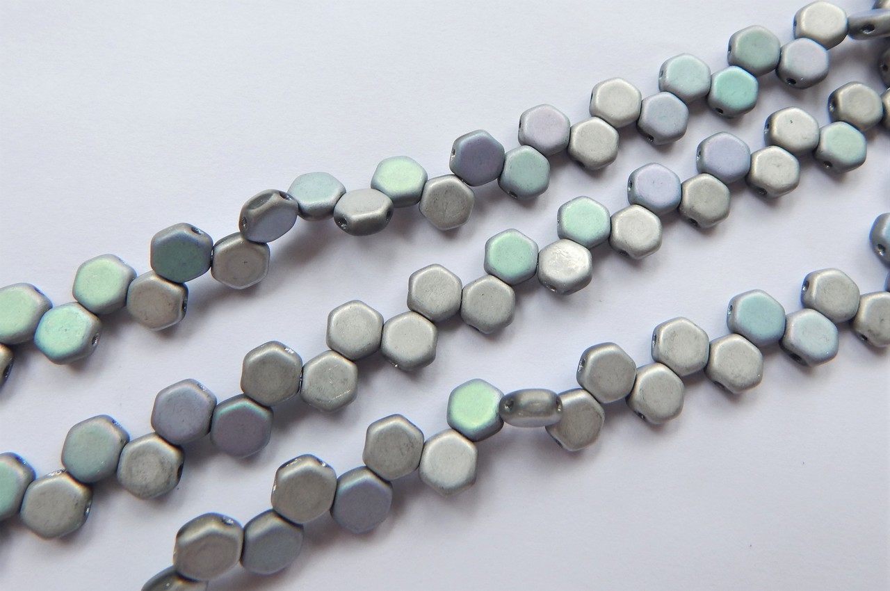 Two Hole Honeycomb (30 Beads) -Choose Color- Czech Glass - Picture 19 of 44