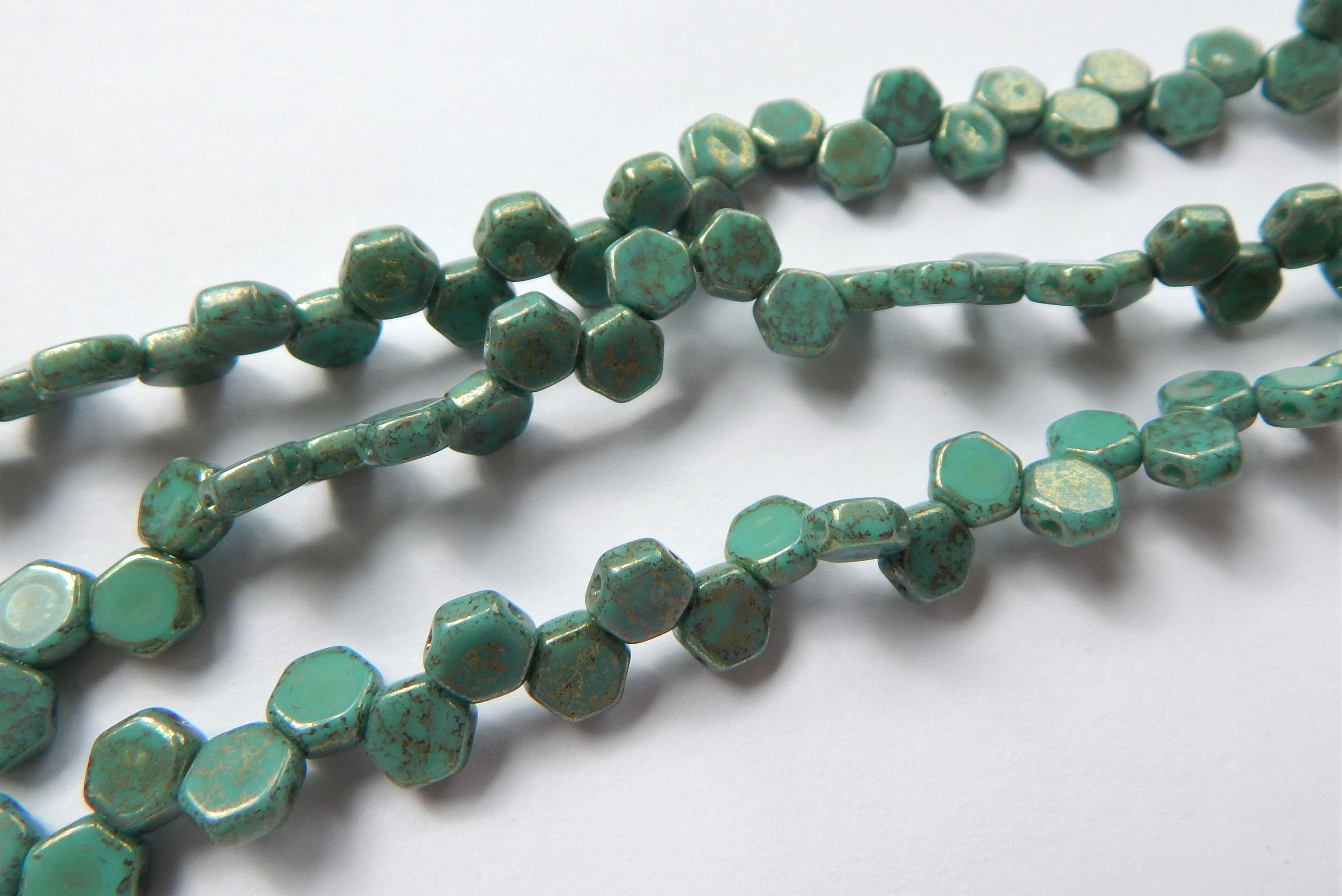 Two Hole Honeycomb (30 Beads) -Choose Color- Czech Glass - Picture 20 of 44