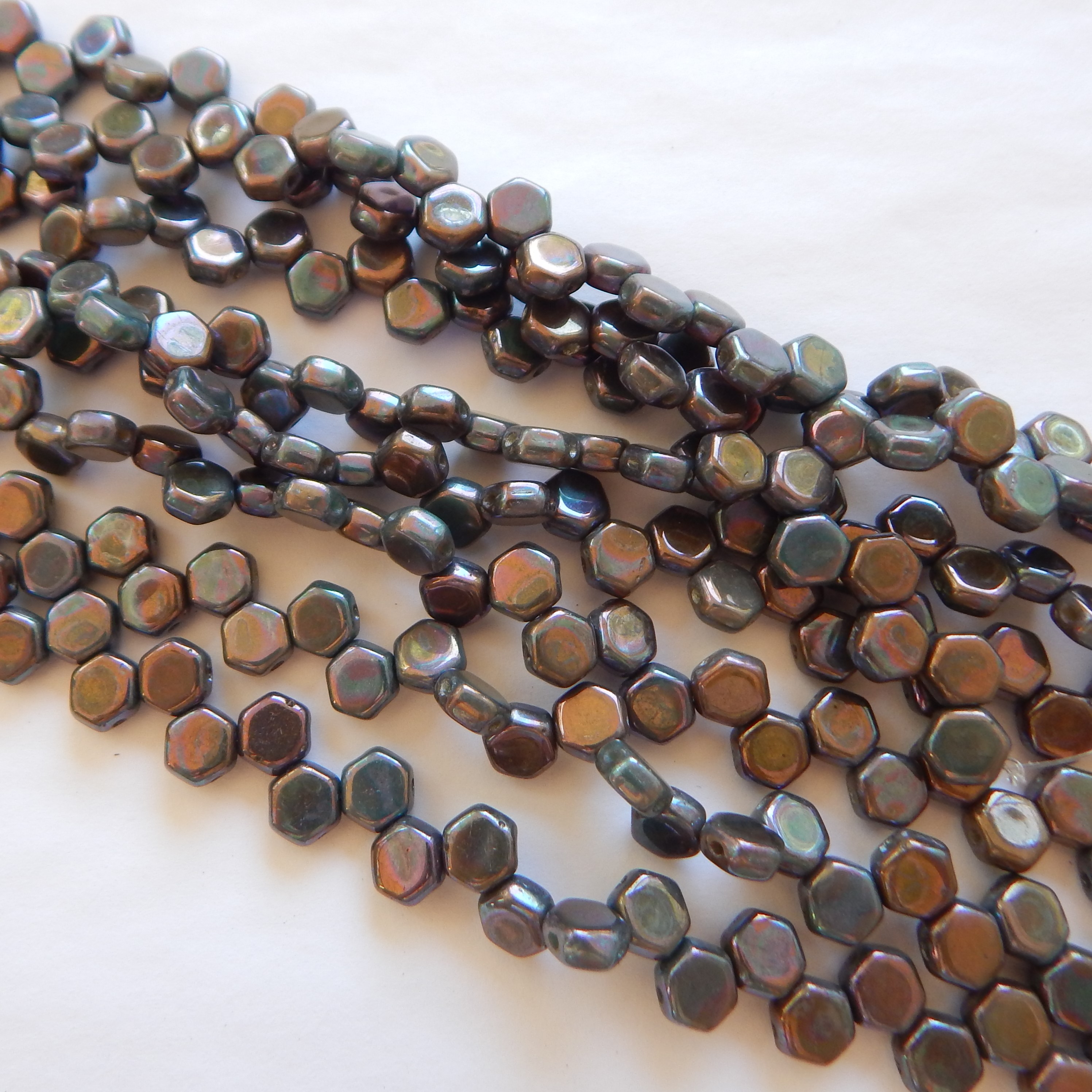 Two Hole Honeycomb (30 Beads) -Choose Color- Czech Glass - Picture 44 of 44