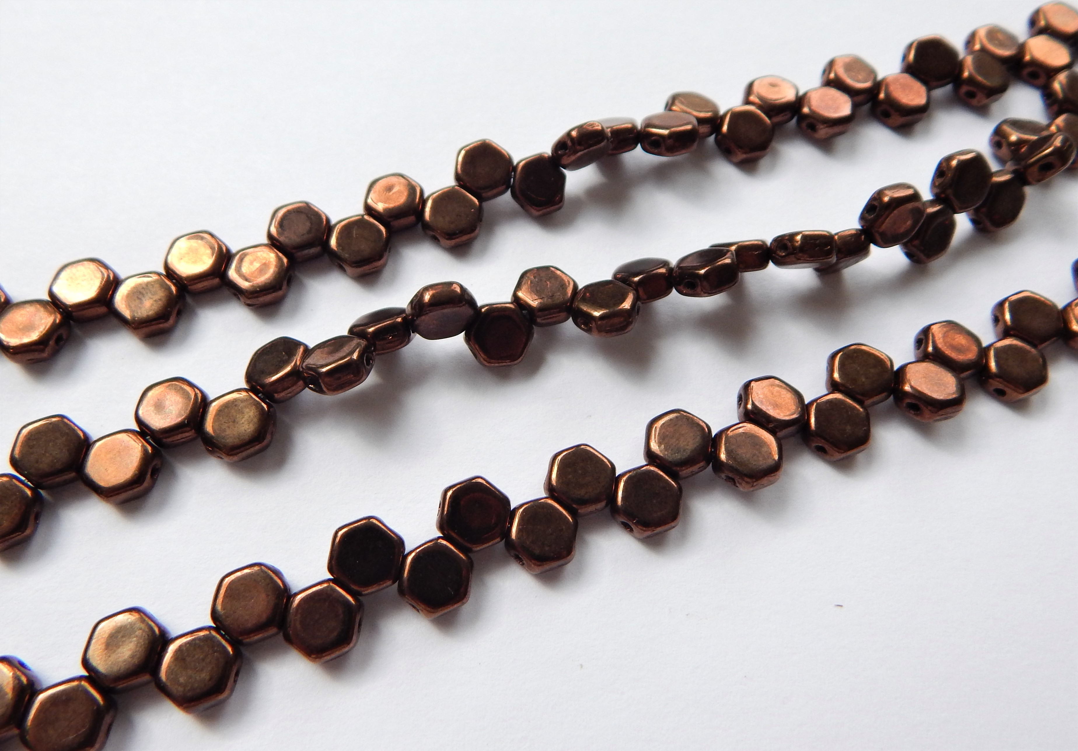 Two Hole Honeycomb (30 Beads) -Choose Color- Czech Glass - Picture 22 of 44