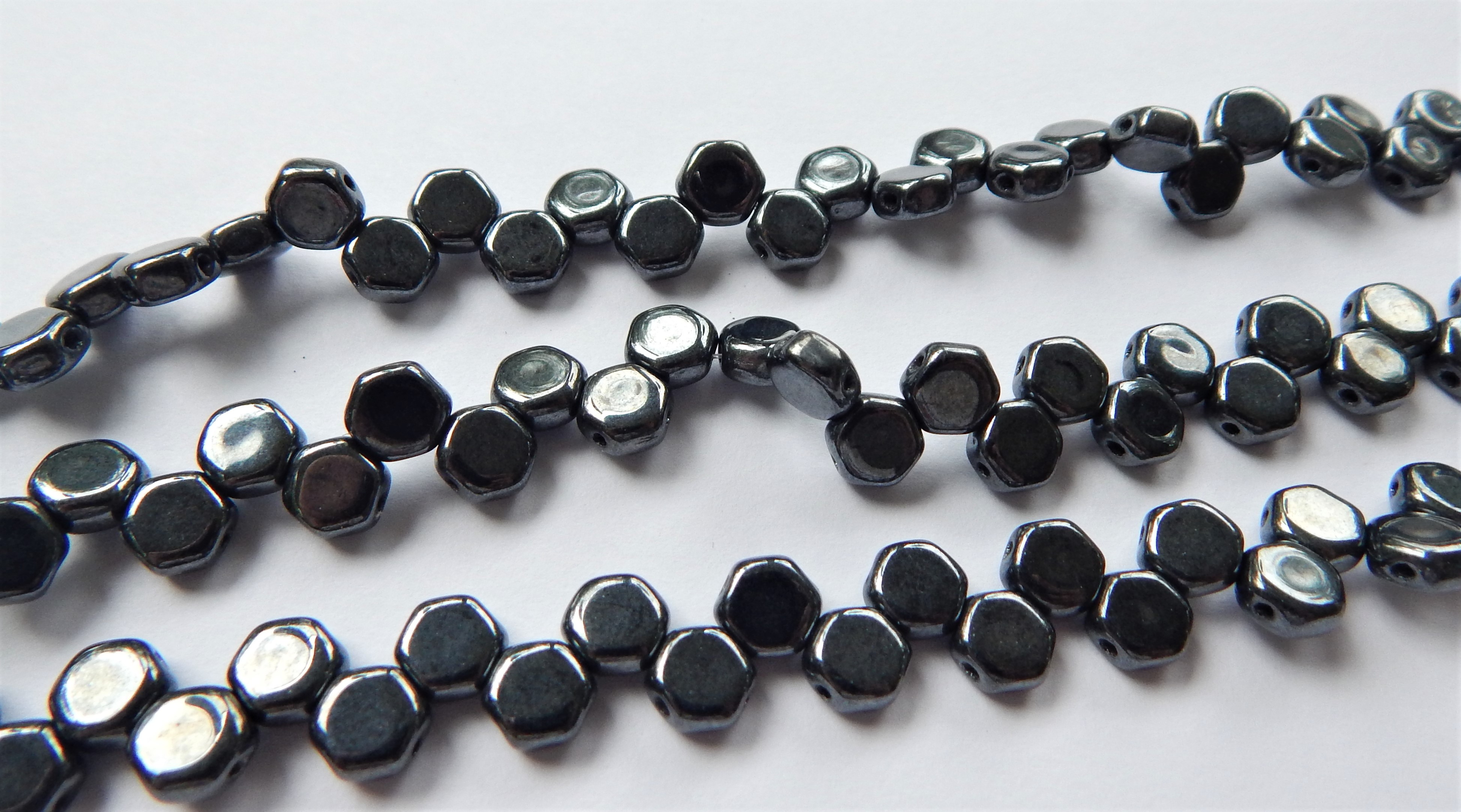 Two Hole Honeycomb (30 Beads) -Choose Color- Czech Glass - Picture 23 of 44