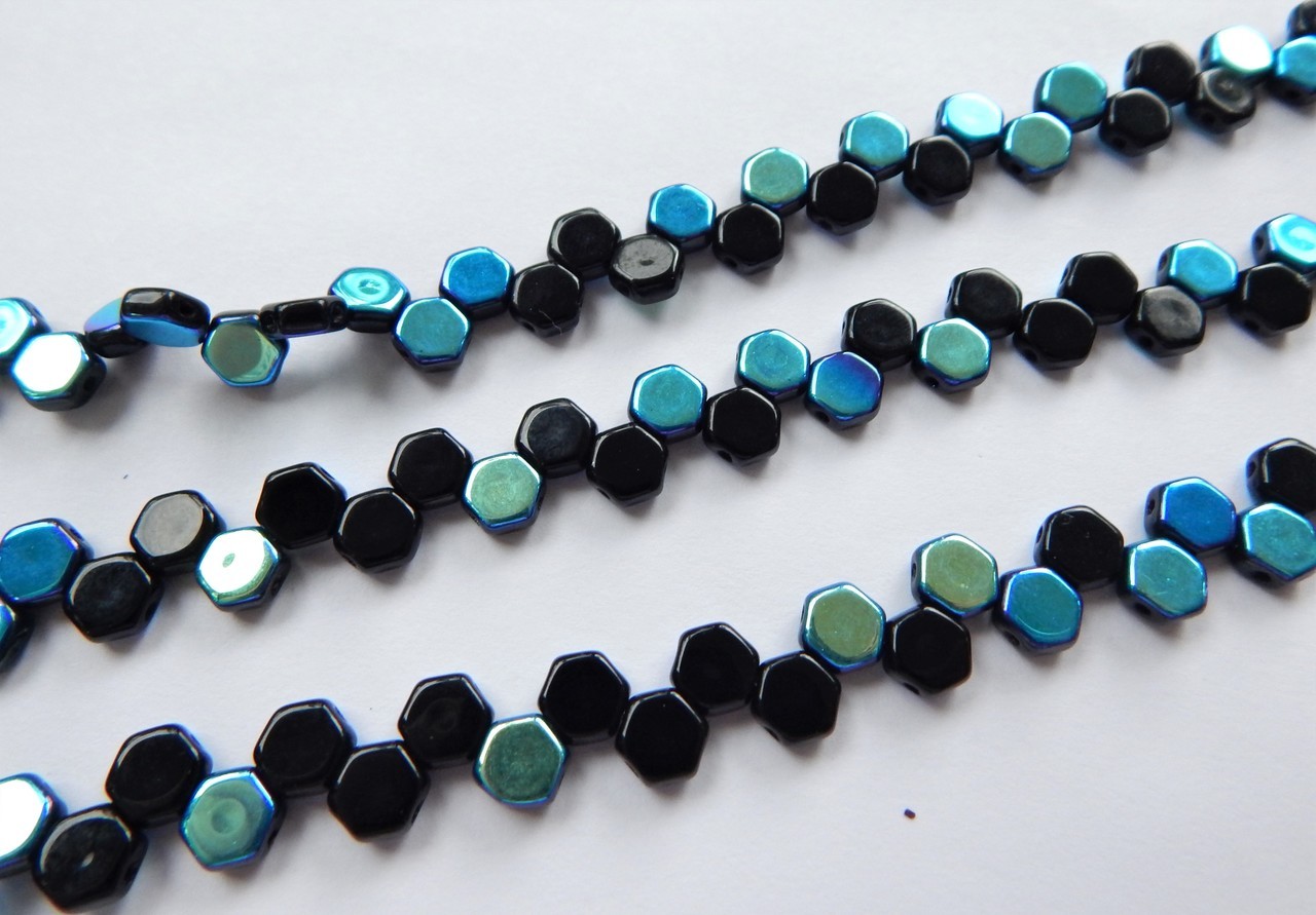 Two Hole Honeycomb (30 Beads) -Choose Color- Czech Glass - Picture 25 of 44