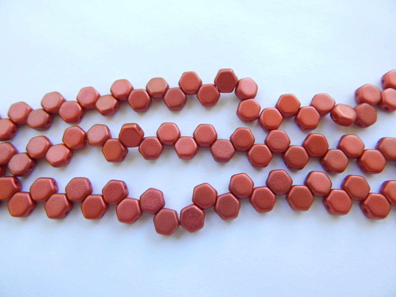 Two Hole Honeycomb (30 Beads) -Choose Color- Czech Glass - Picture 28 of 44