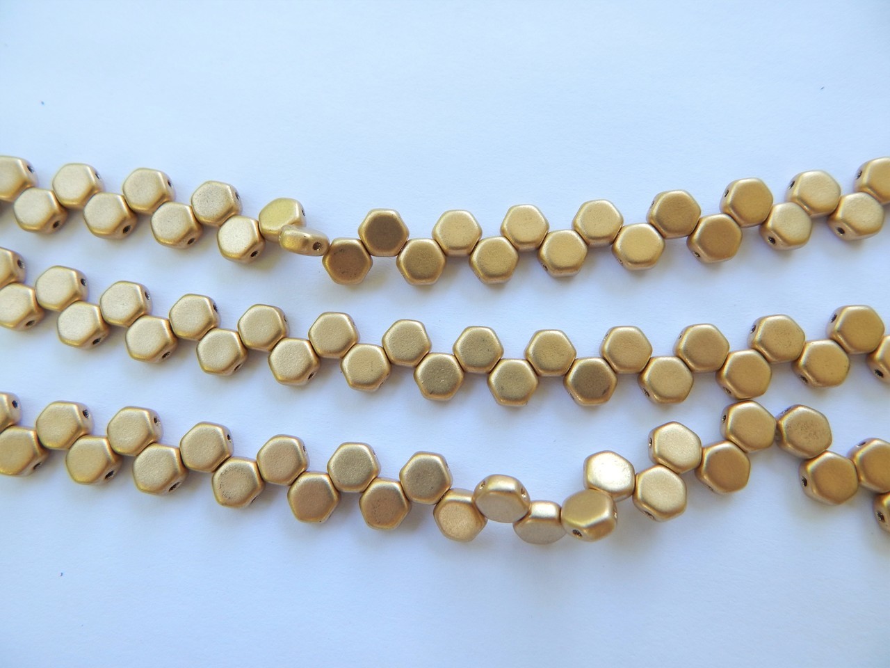 Two Hole Honeycomb (30 Beads) -Choose Color- Czech Glass - Picture 31 of 44