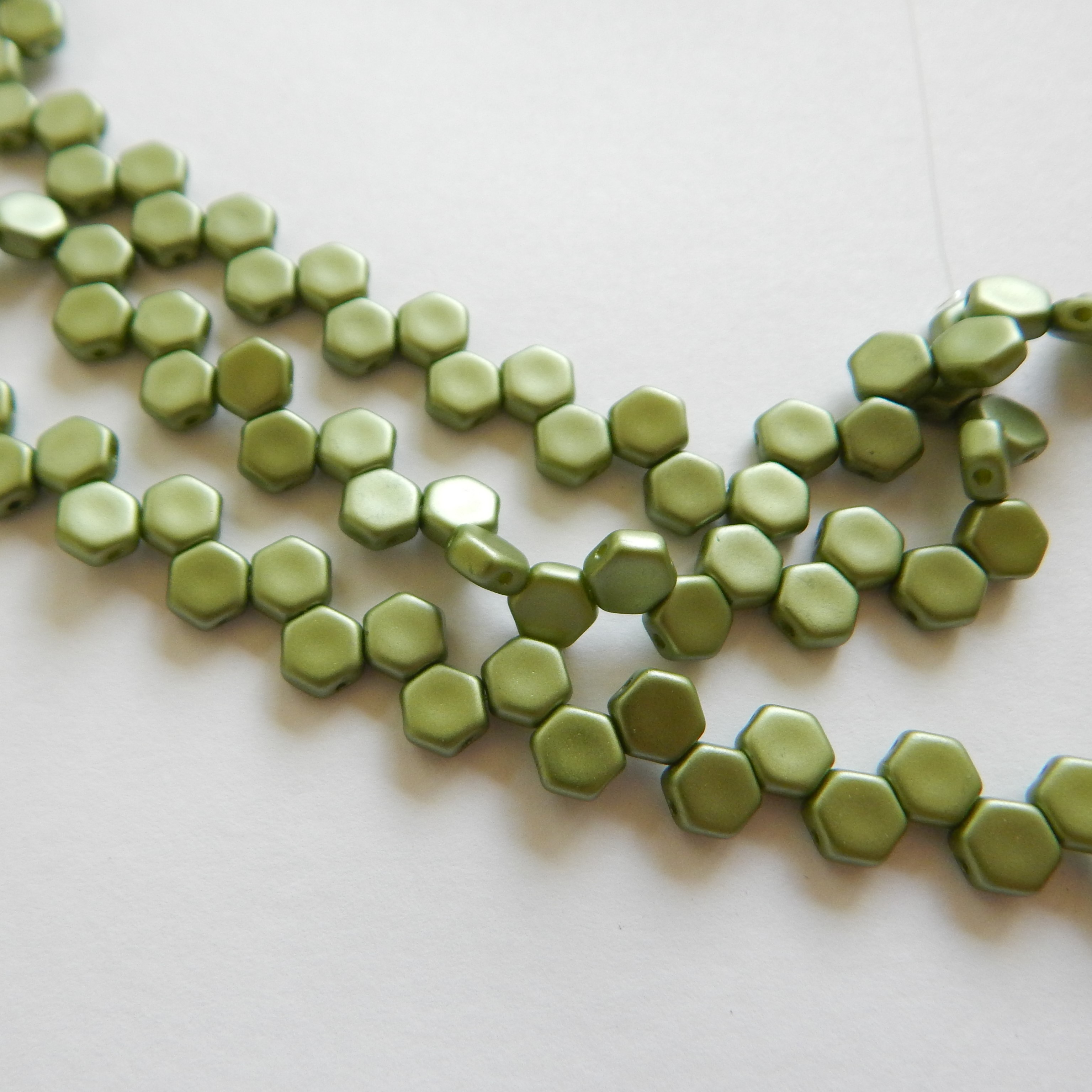 Two Hole Honeycomb (30 Beads) -Choose Color- Czech Glass - Picture 39 of 44