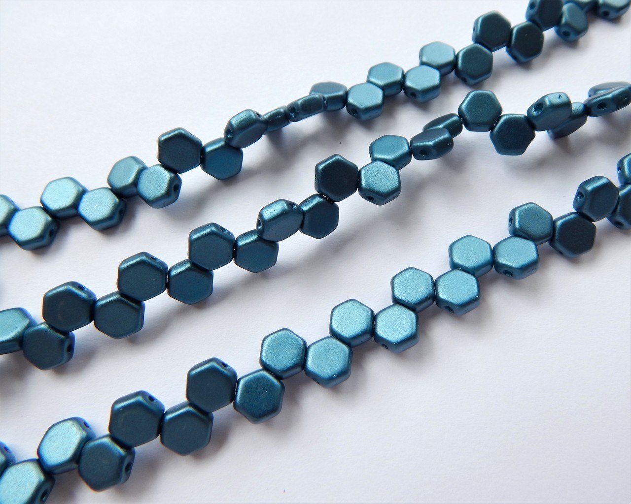 Two Hole Honeycomb (30 Beads) -Choose Color- Czech Glass - Picture 35 of 44