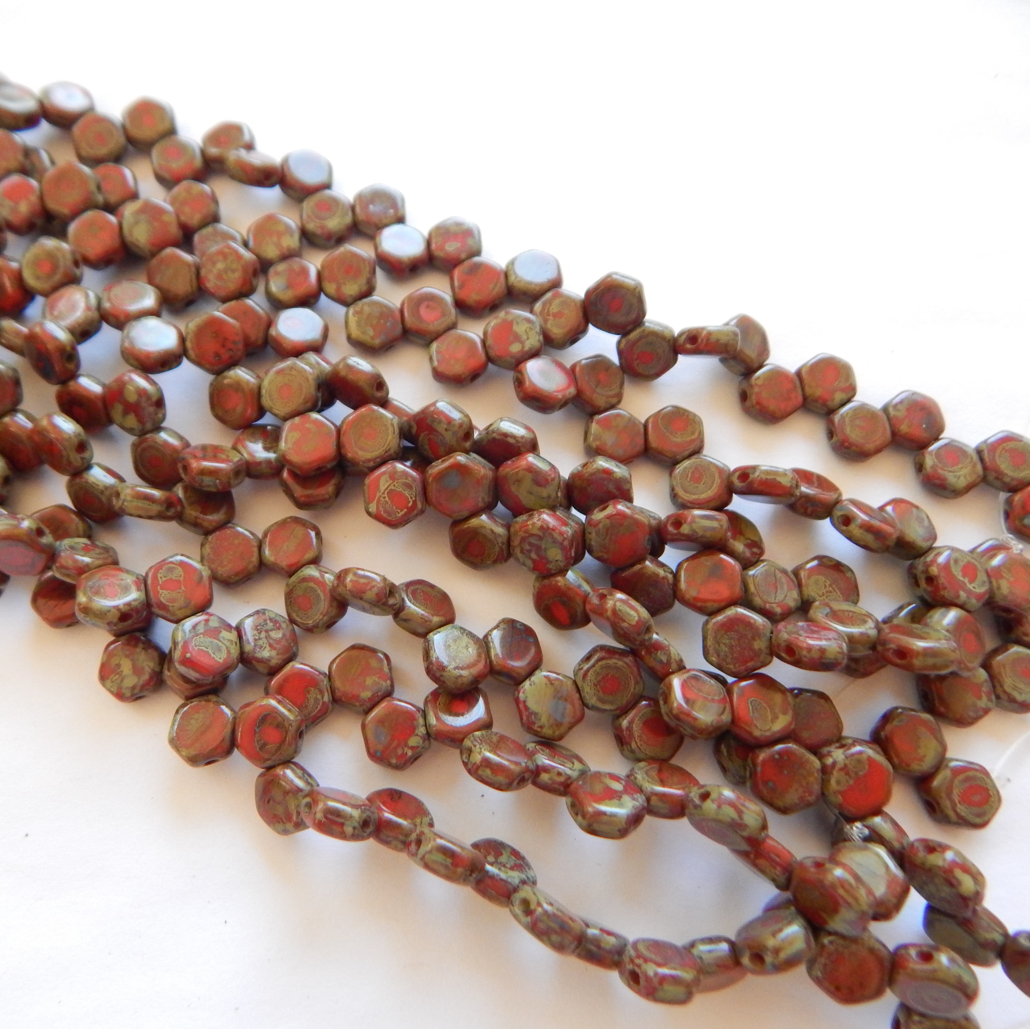 Two Hole Honeycomb (30 Beads) -Choose Color- Czech Glass - Picture 43 of 44