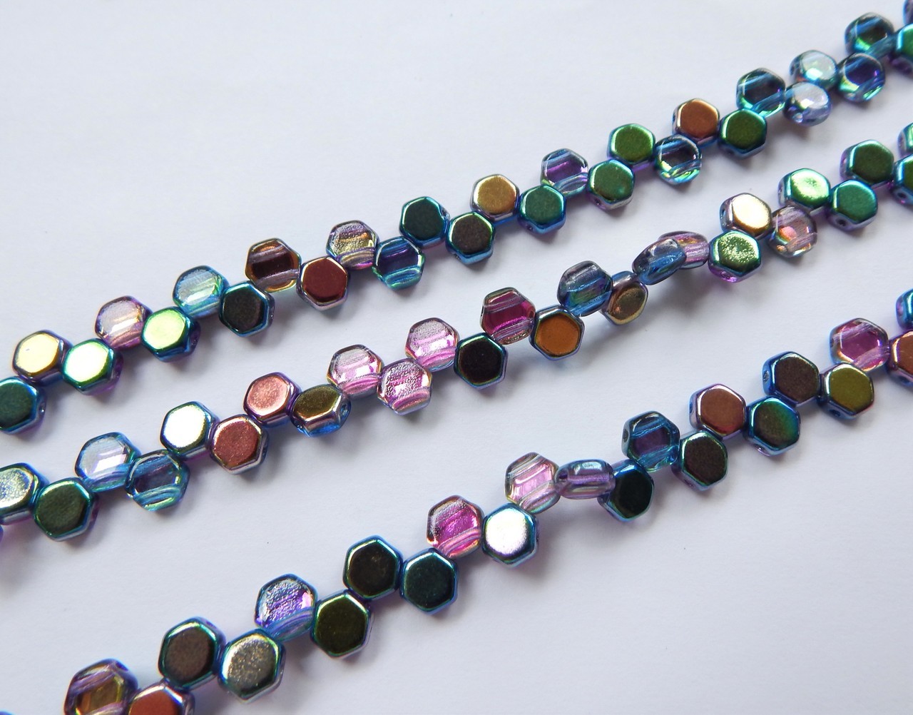 Two Hole Honeycomb (30 Beads) -Choose Color- Czech Glass - Picture 37 of 44