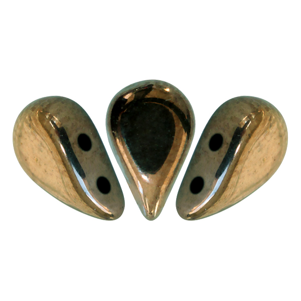 5x8mm Amos® par Puca® Two Hole Drop Shape (30 Beads) Czech Glass - Choose Color - Picture 7 of 75