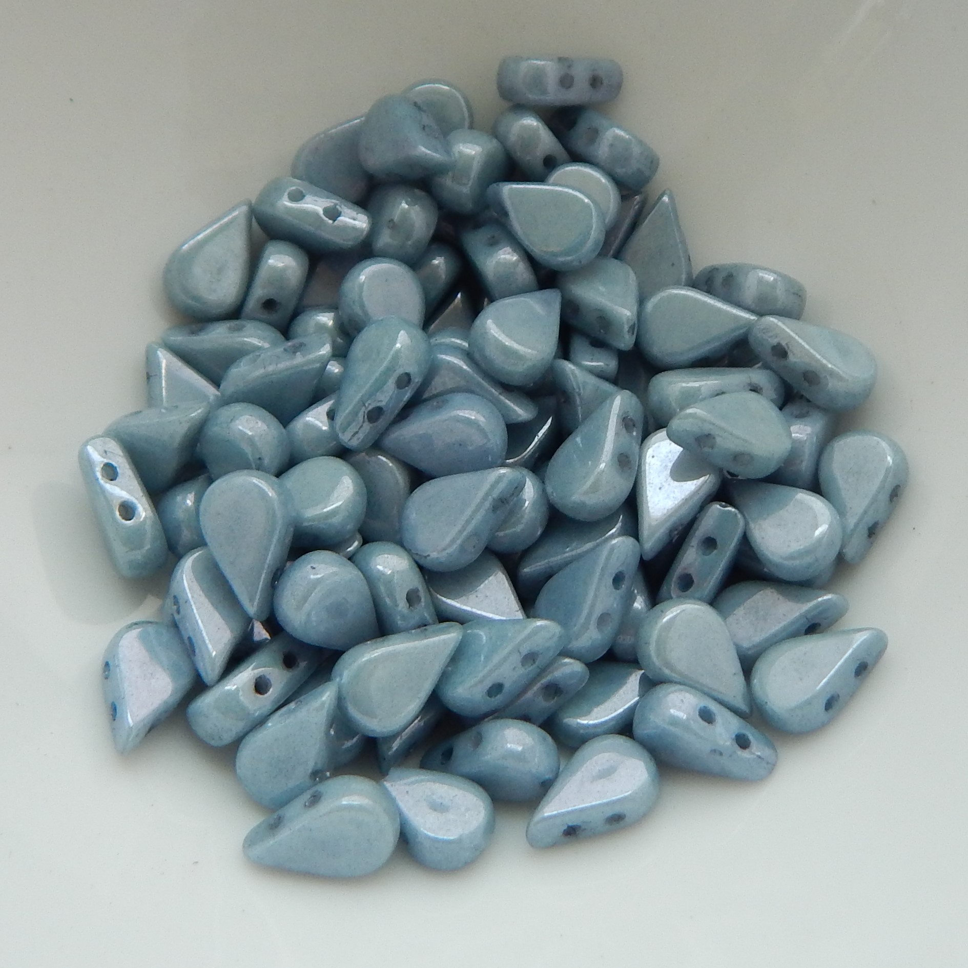 5x8mm Amos® par Puca® Two Hole Drop Shape (30 Beads) Czech Glass - Choose Color - Picture 31 of 75