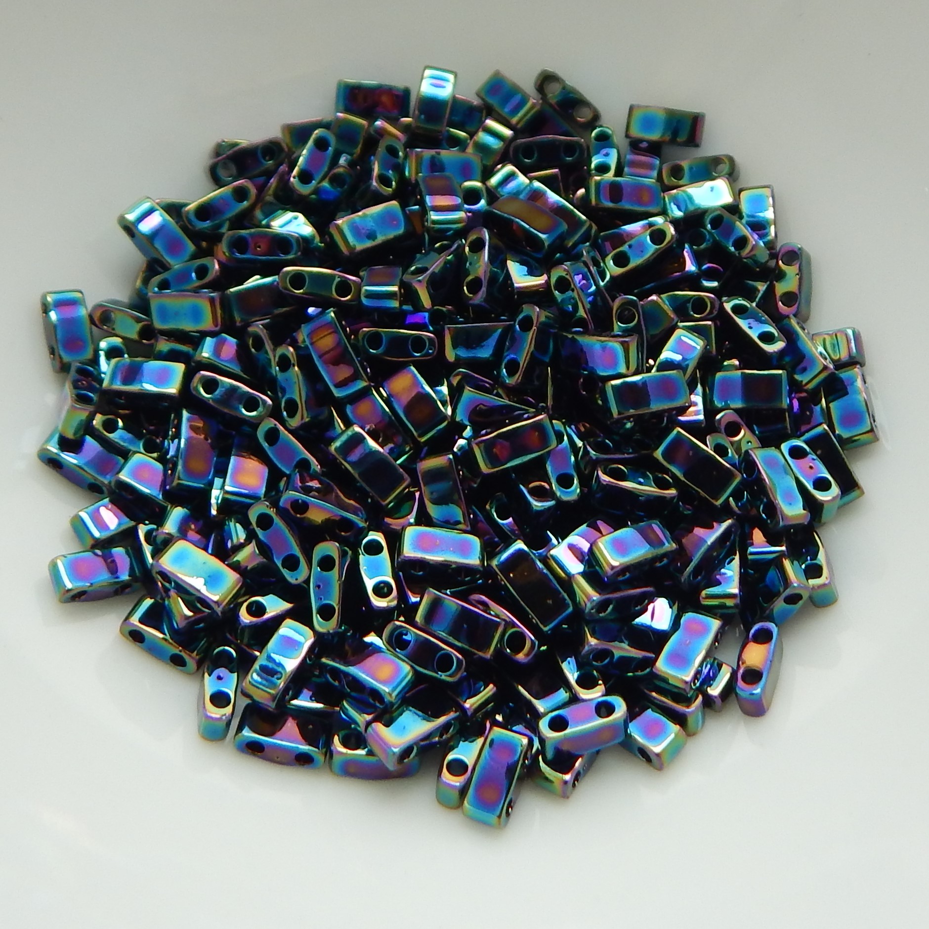 Half Tila Two Hole Beads -Choose Color- 5 Grams Miyuki Glass Beads - Picture 3 of 28