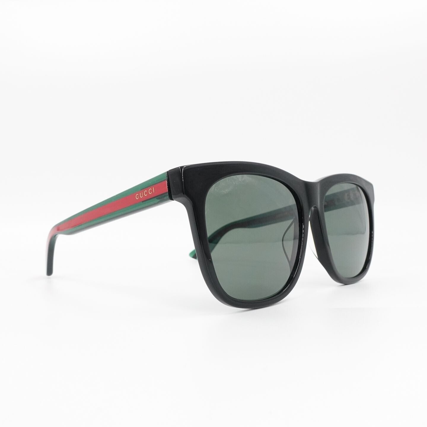 Gucci GG0057 Square Sunglasses Black Green OS Gucci GG0057 Square Sunglasses Black Green OS | eBay main image 2