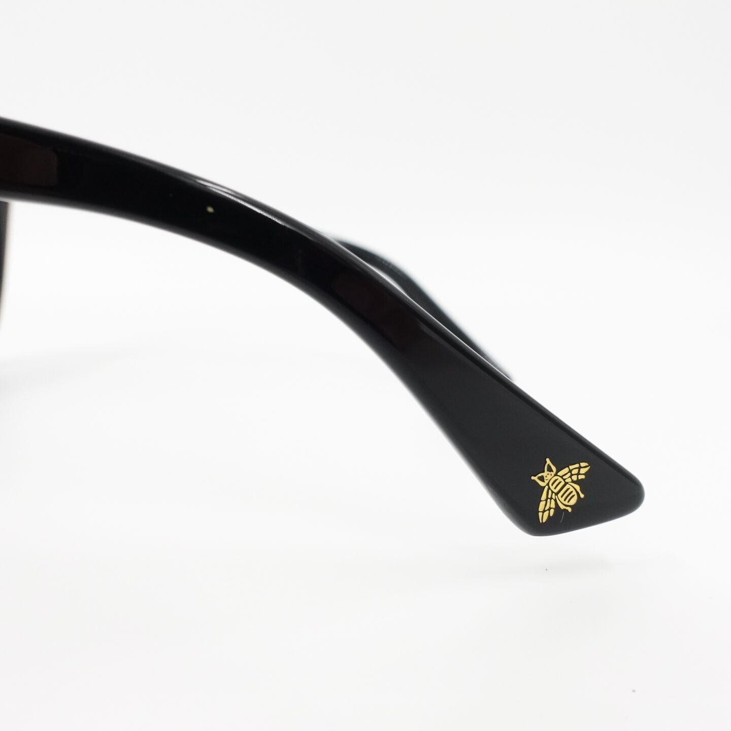 Gucci GG0022 Oversized Acetate Sunglasses Black Gray OS | eBay