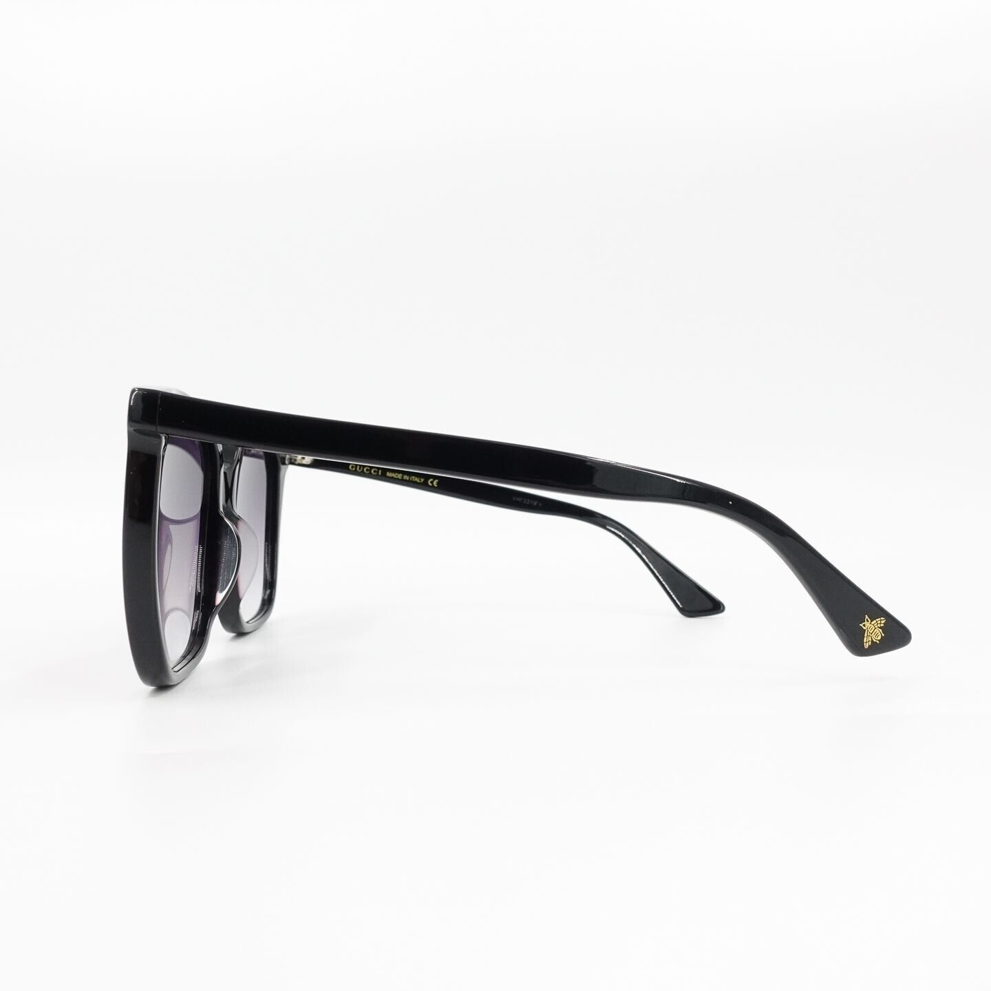 Gucci GG0022 Oversized Acetate Sunglasses Black Gray OS | eBay display picture 2