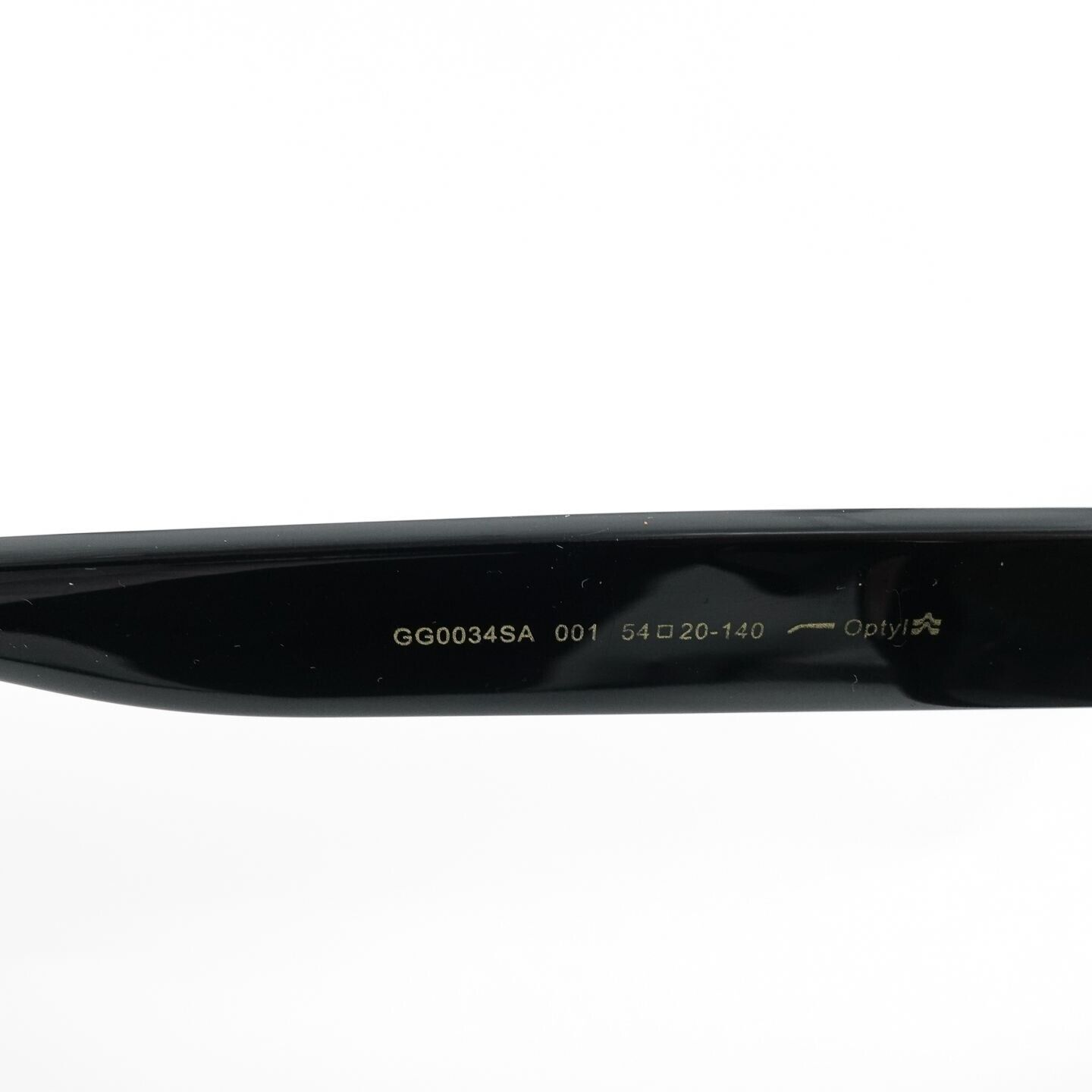 Gucci GG0034 Unisex Sunglasses Black Gray OS Gucci Gg0034Sn Sunglasses- Gradient Grey Black/ Grey main image 3