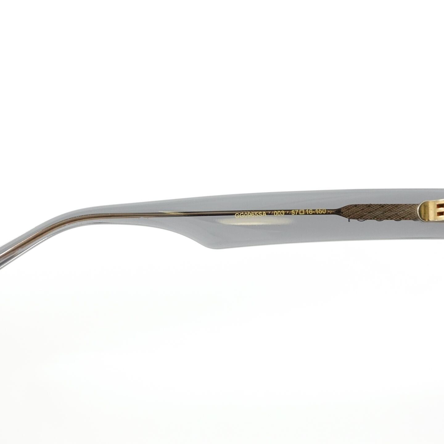 Gucci GG0965 Square Sunglasses Gray Brown OS Gucci GG0962S Tortoise, Brown Prescription Sunglasses main image 3