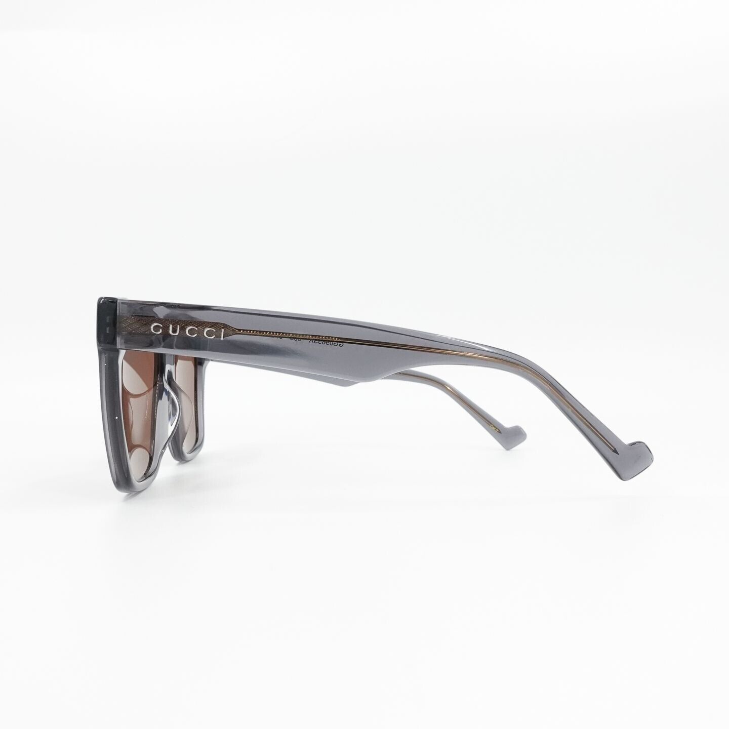 Gucci GG0965 Square Sunglasses Gray Brown OS | eBay display picture 1