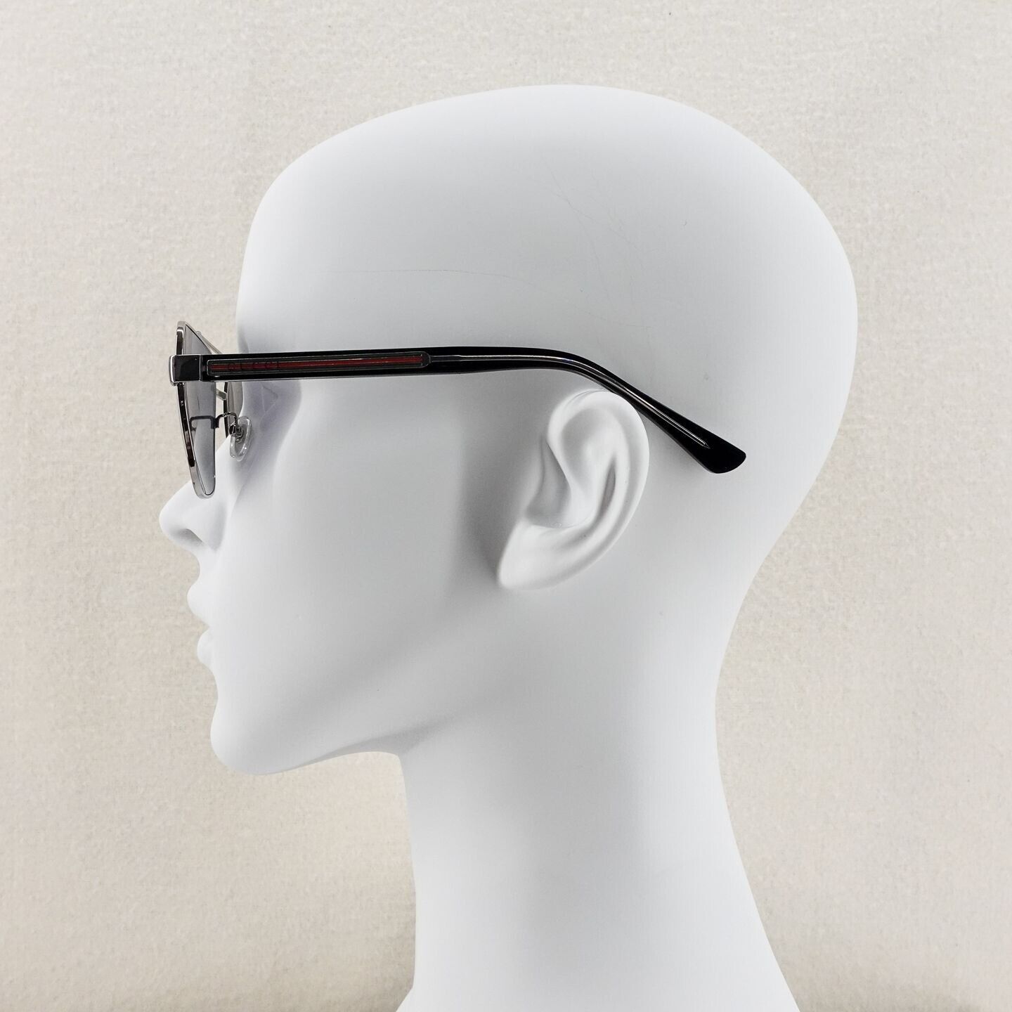 Gucci GG0529 Squared Aviator Sunglasses Silver Gray OS | eBay display picture 2
