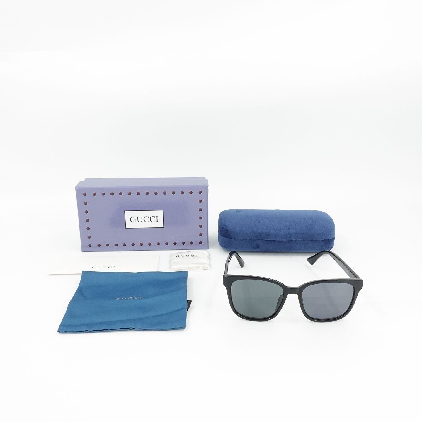Gucci GG0637 Square Sunglasses Black OS | eBay