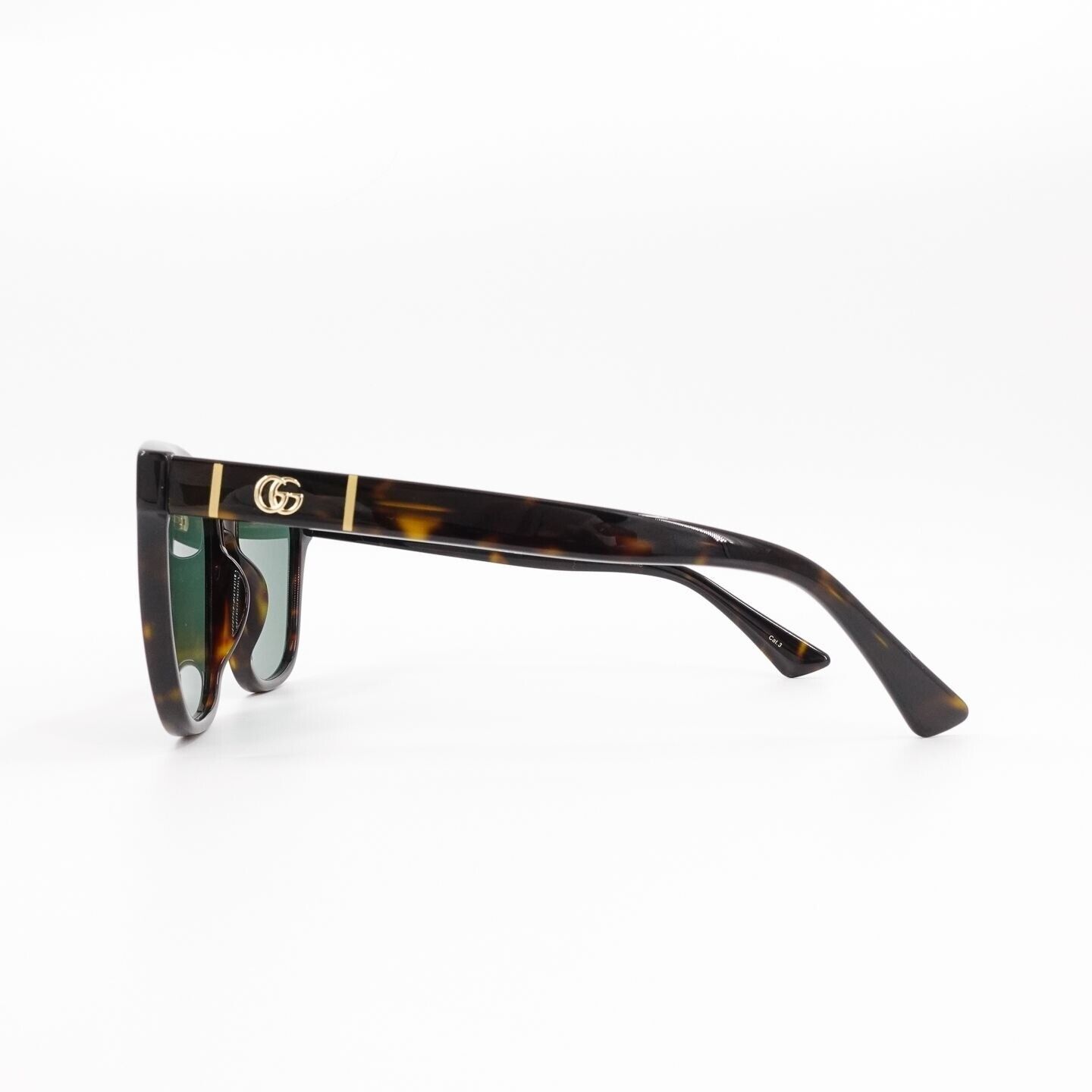 Gucci GG0637 Square Sunglasses Dark Havana Green OS Gucci GG0637 Square Sunglasses Dark Havana Green OS | eBay main image 3