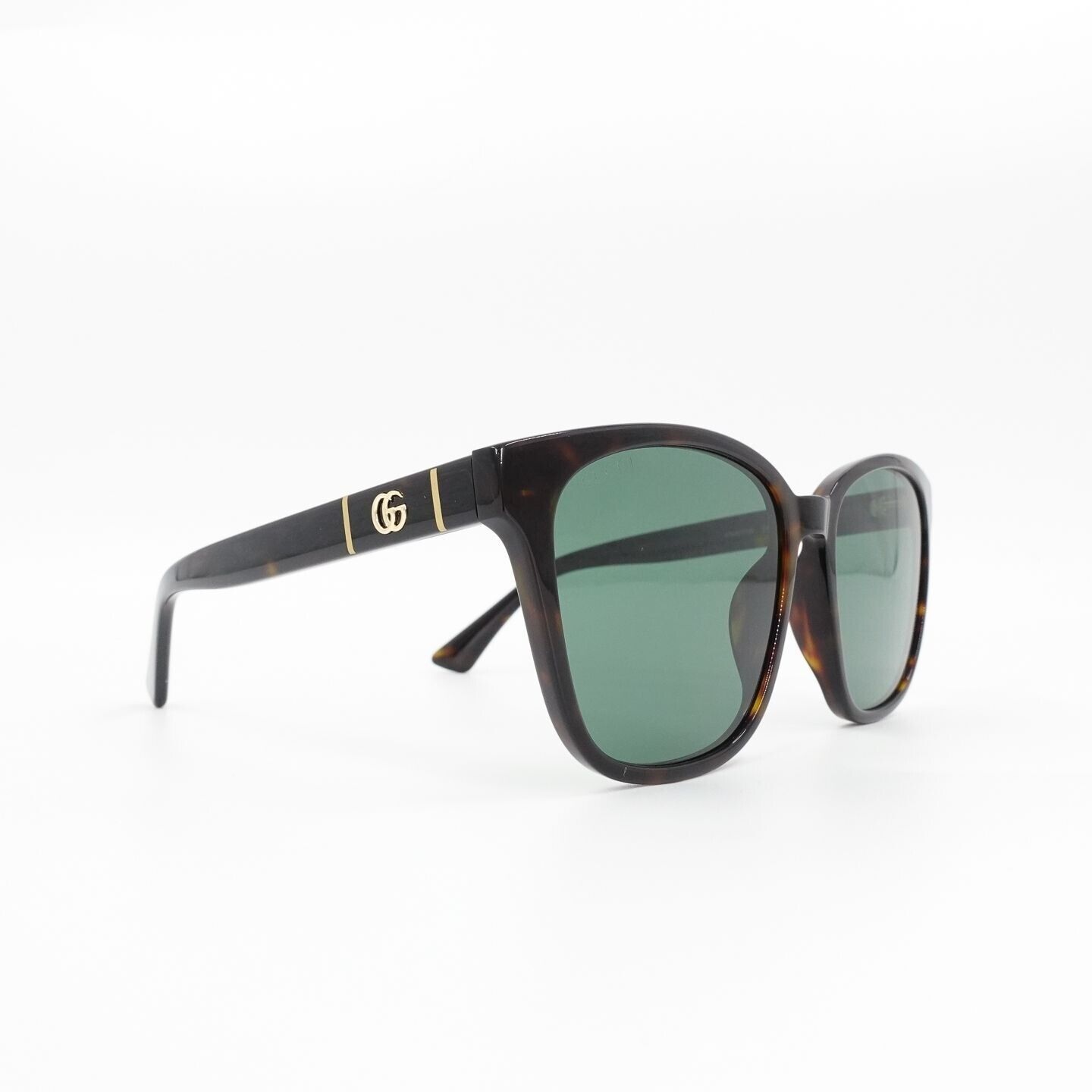 Gucci GG0637 Square Sunglasses Dark Havana Green OS | eBay display picture 3