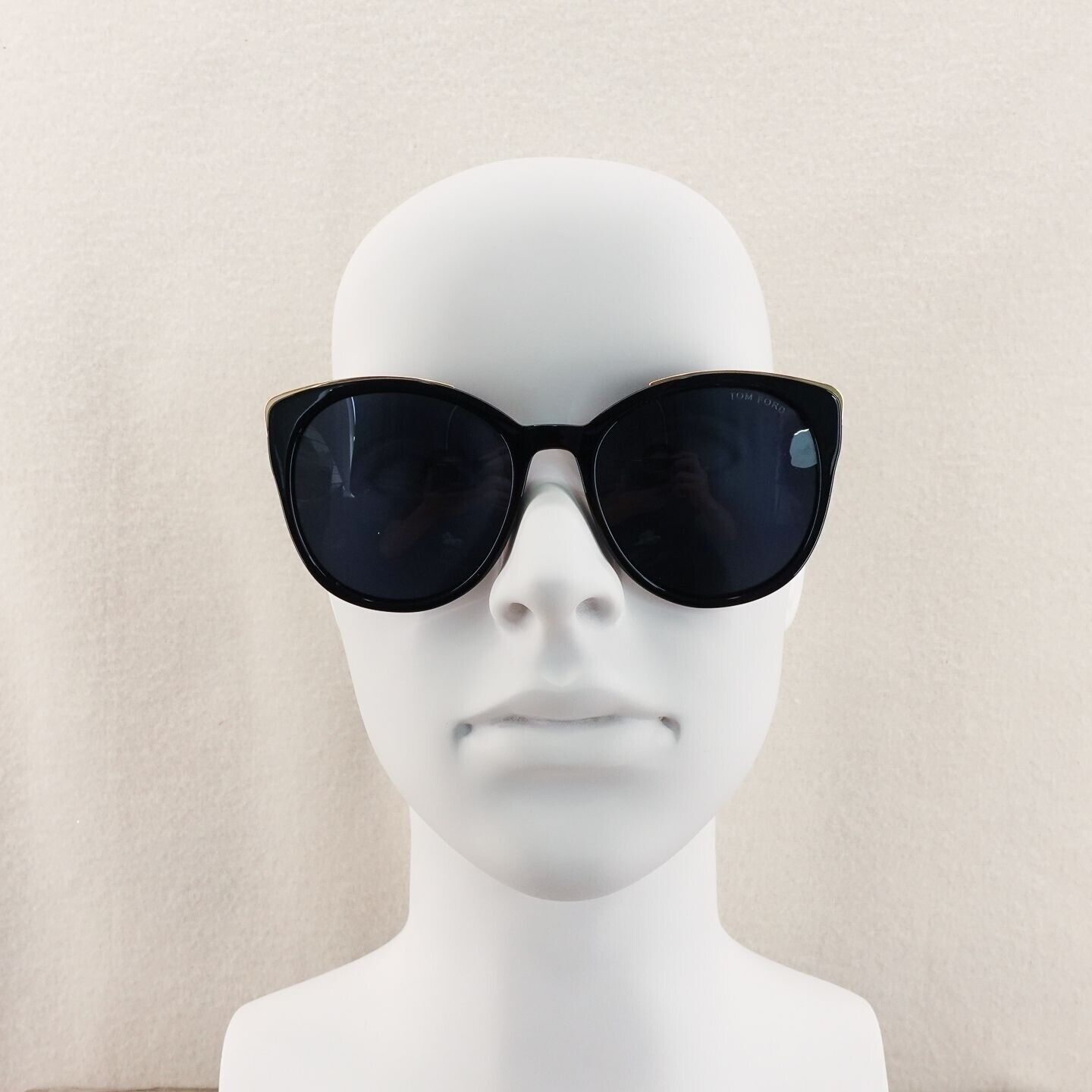 Tom Ford TF641 Round Sunglasses Black and Blue OS | eBay display picture 1