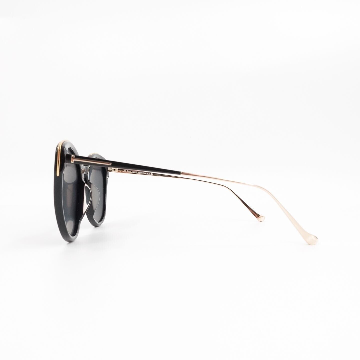 Tom Ford TF641 Round Sunglasses Black and Blue OS | eBay display picture 2