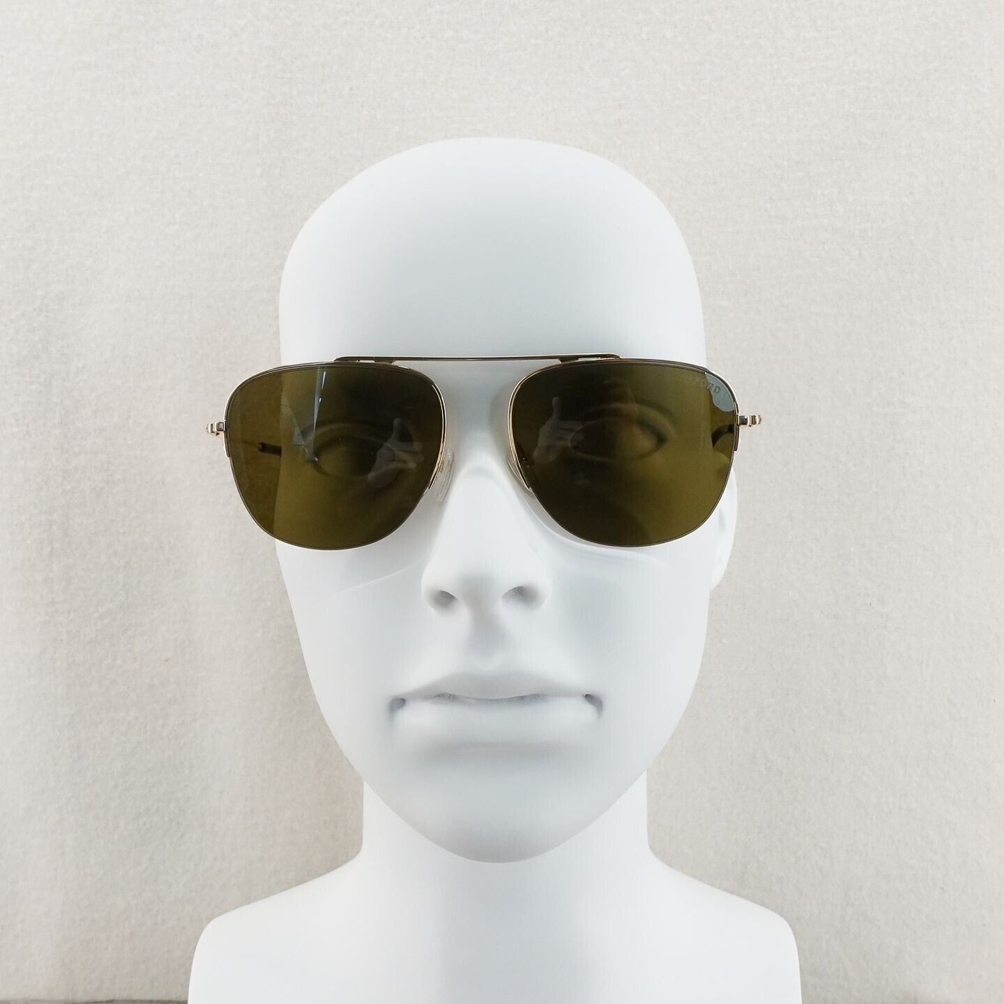 Tom Ford TF667 Abott Sunglasses Brown and Gold OS | eBay display picture 2