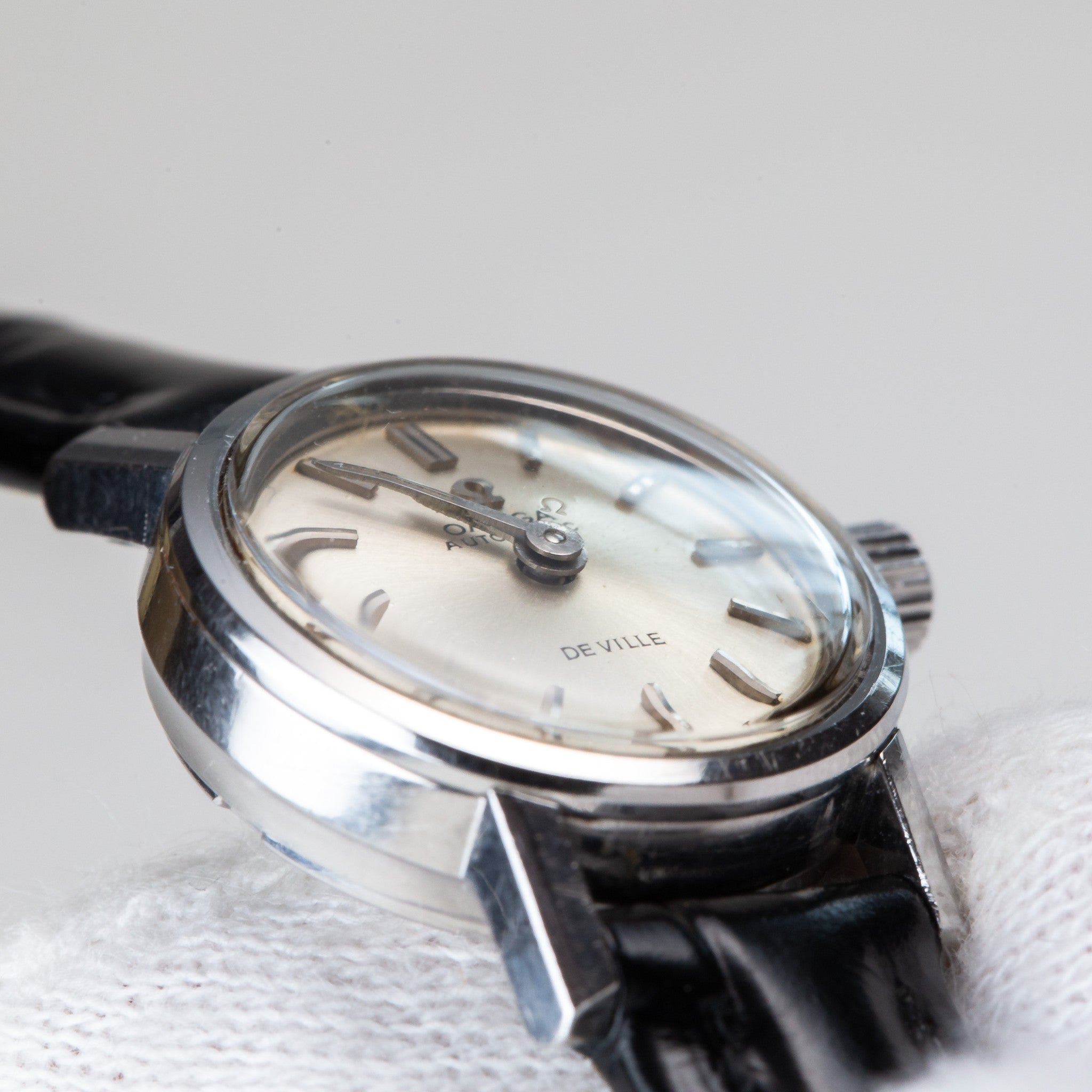 ♪【良品】OMEGA■レディース時計■Deville■QZ■シルバー■1073 Omega De Ville Automatic Ladies Vintage Silver Cocktail Watch 20