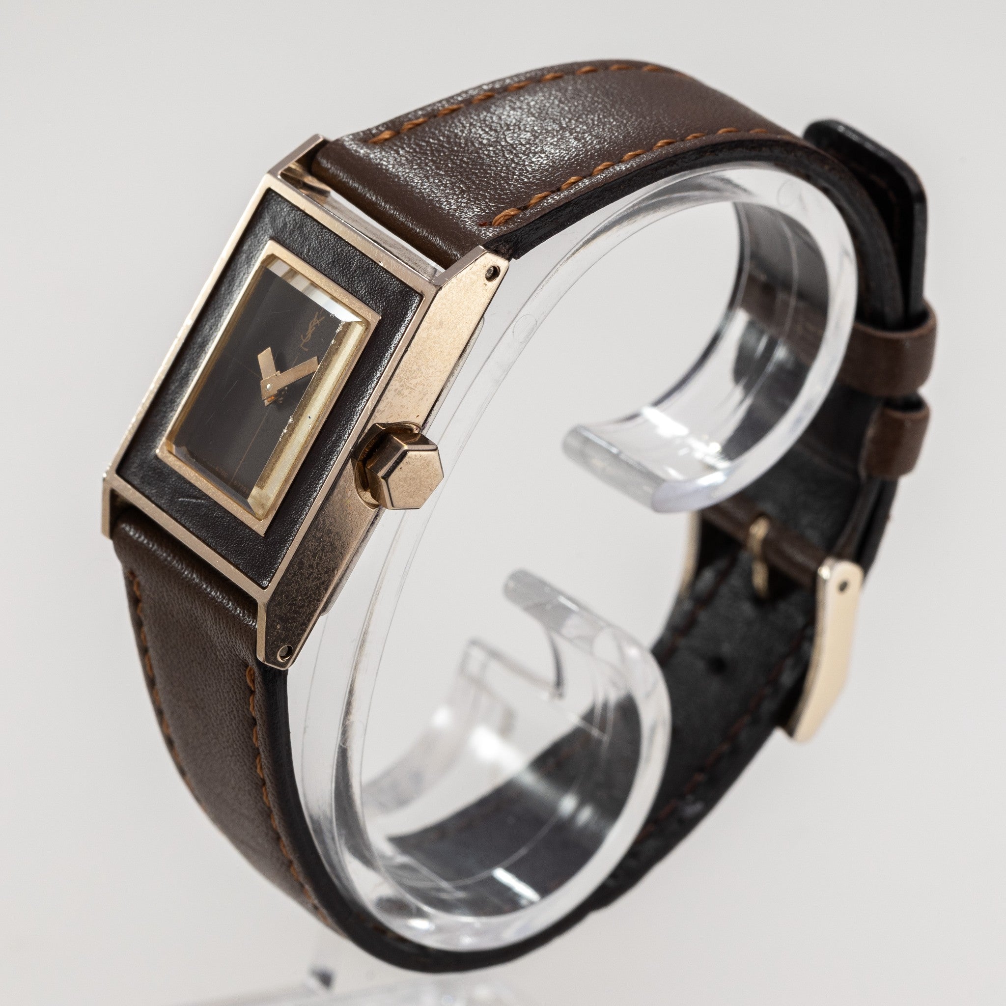 Yves Saint Laurent YSL Manual Vintage Ladies Brown Cocktail Mini