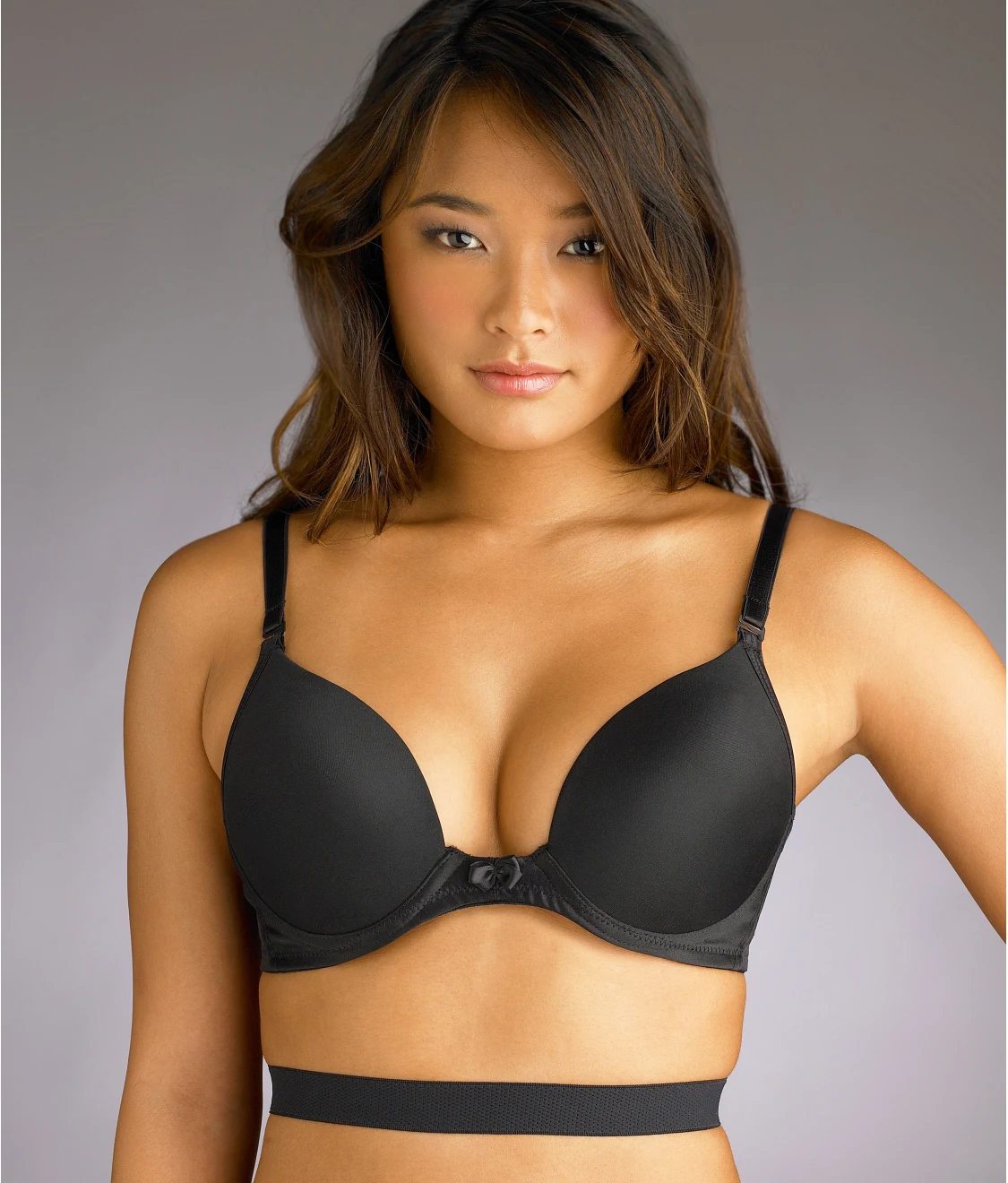 Va Bien BLACK Ultra Lift Low Plunge Convertible Bra, US 36D, UK