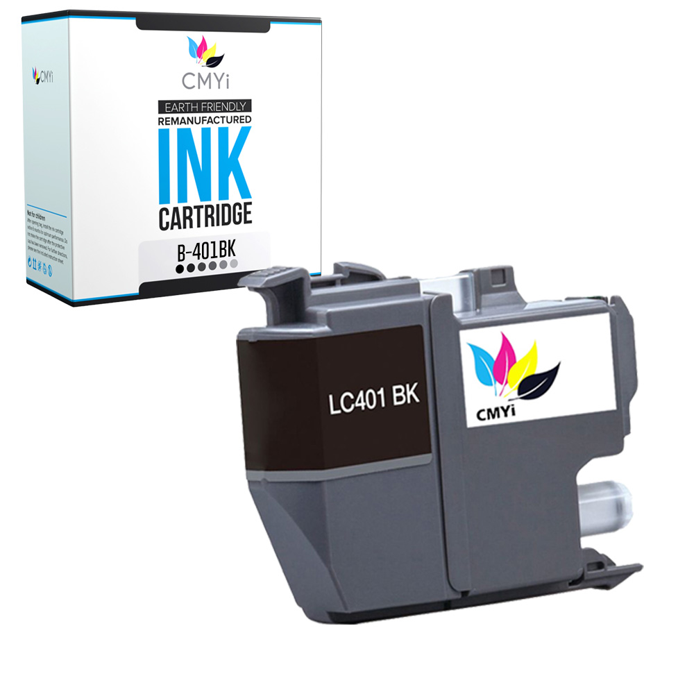 Compatible LC401 Black Ink Cartridge fits Brother MFC-J1010DW J1012DW J1170DW