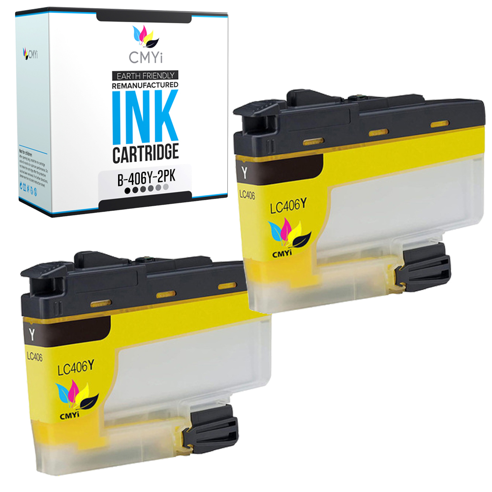 CMYi Compatible Black Color Ink Lot fits Brother LC406 Cartridges for MFC