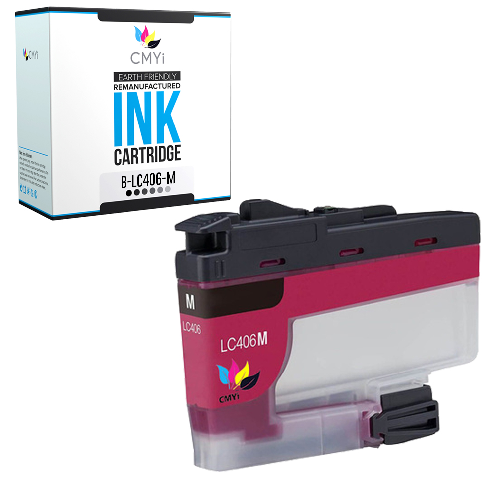 CMYi Compatible Black Color Ink Lot fits Brother LC406 Cartridges for MFC
