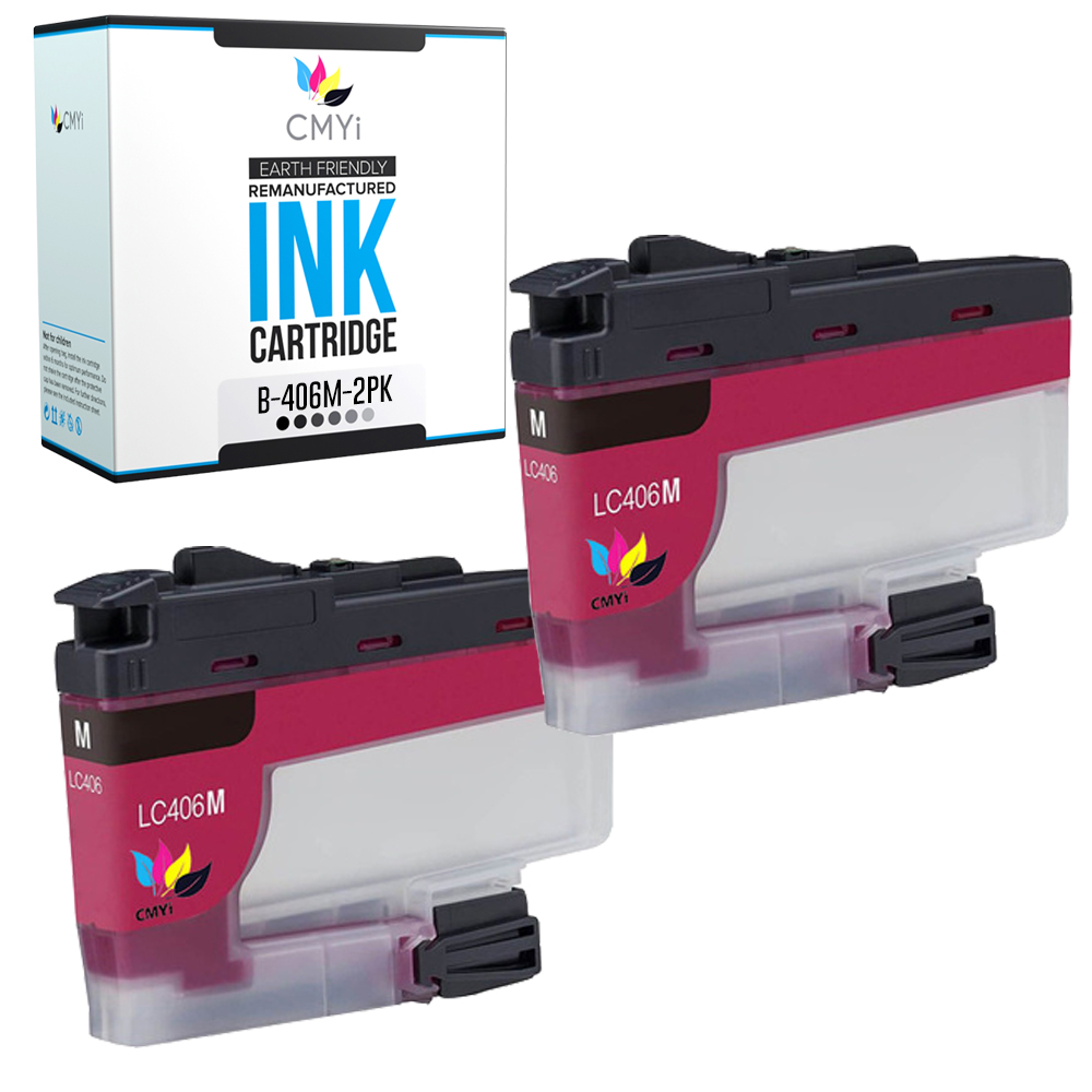 CMYi Compatible Black Color Ink Lot fits Brother LC406 Cartridges for MFC