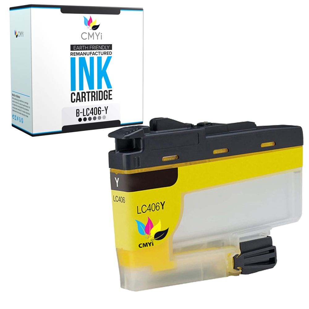 CMYi Compatible Black Color Ink Lot fits Brother LC406 Cartridges for MFC