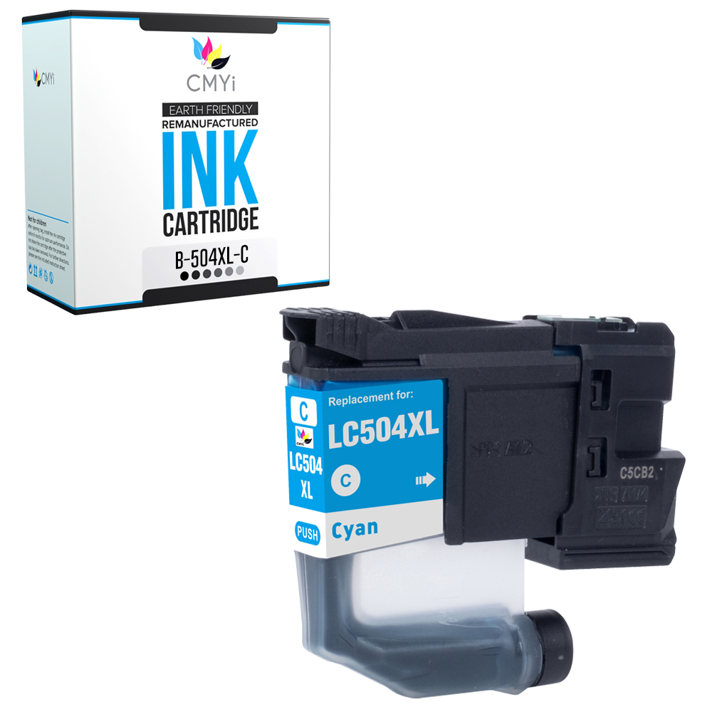 1-Pack Compatible CMYi LC504XL Cyan Ink fits Brother INKvestment MFC-J1365DW